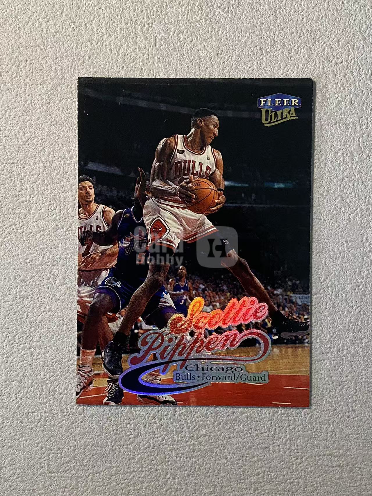 1999 Fleer Ultra Scottie Pippen 公牛 斯科蒂 皮蓬 ssp 闪版 特卡 折射 艺术字体 大比例 老卡微瑕 专收必备
