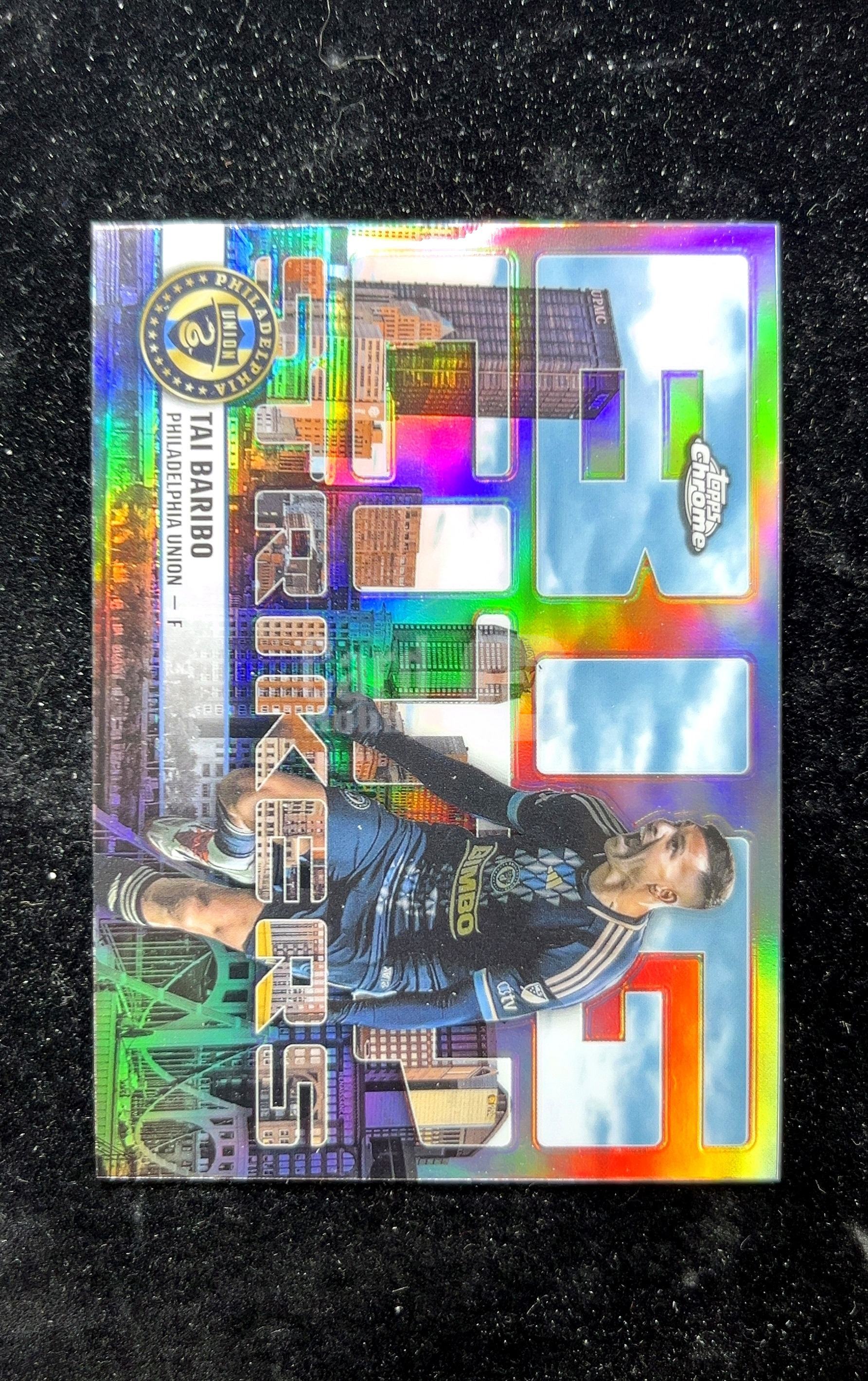 【小白1%代卖】2025 Topps Chrome Big City Strikers特卡 Tai Baribo 泰·巴里博 银折 折射 卡品如图 高价值 #BCS-15 0625