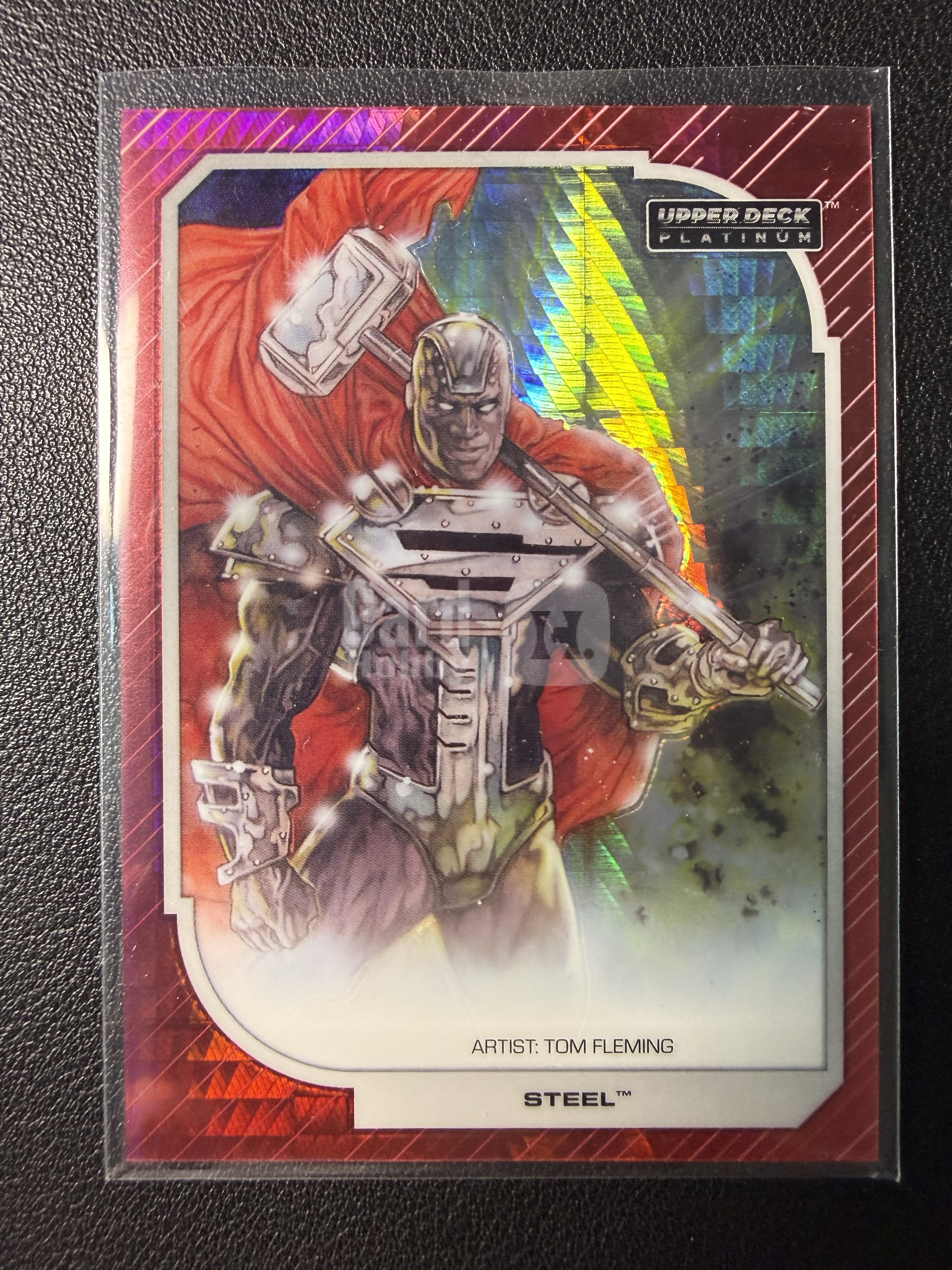 2026 Upper Deck DC Universe DC宇宙Platinum铂金 钢人 机械超人 base红棱镜折射199编 序号如图 2026 UD DC漫画宇宙Platinum白金元年