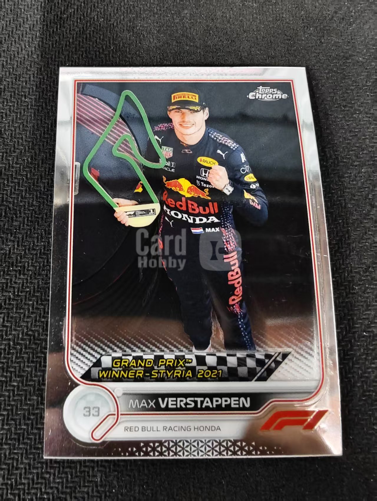 2022 Topps Chrome F1 Max Verstappen 维斯塔潘 红牛 划痕 边角瑕疵 #158
