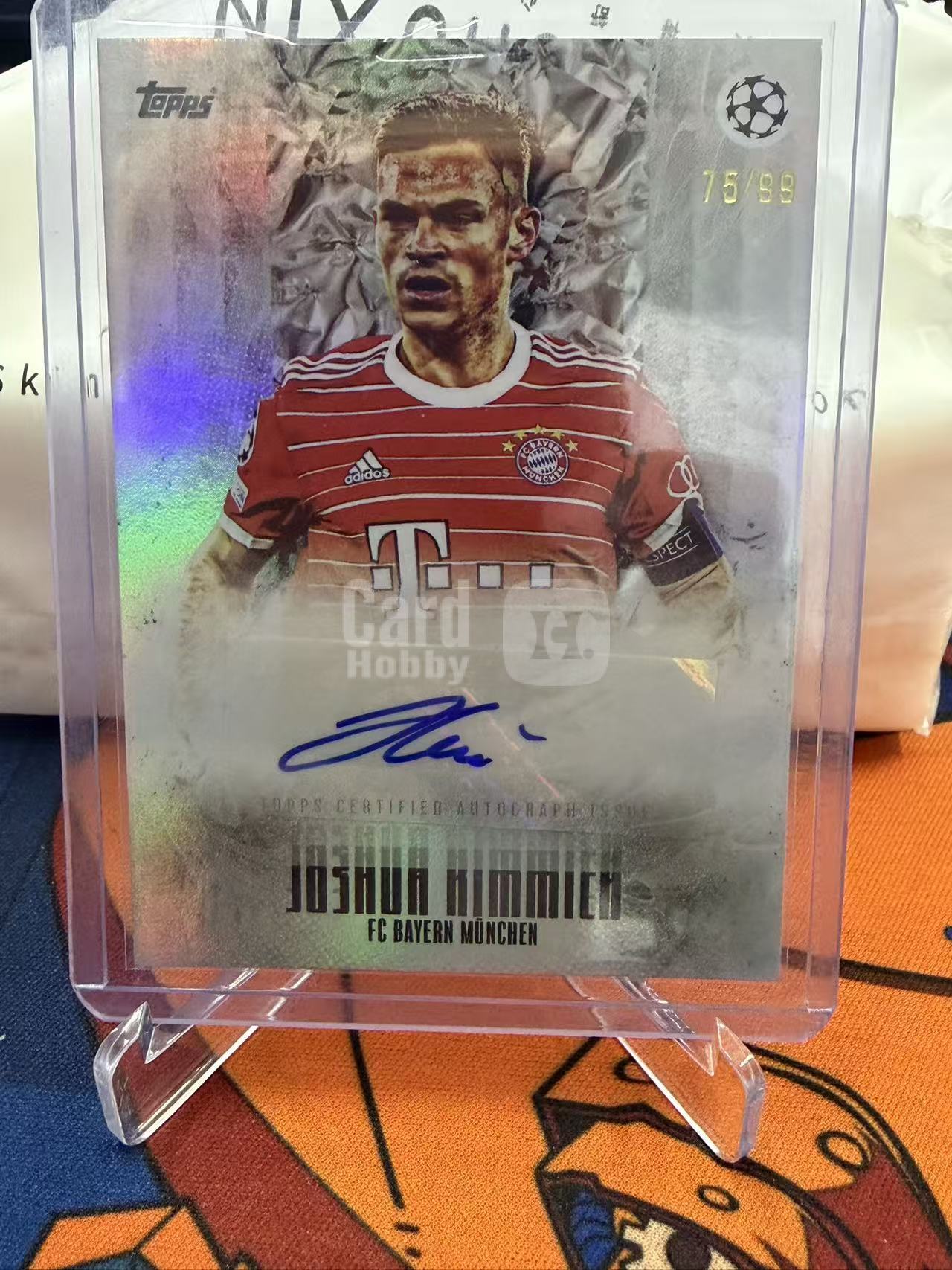 2023 Topps UEFA Champions League Joshua Kimmich 欧冠 约书亚 基米希 拜仁慕尼黑 贴签 75/99编 卡固官方代卖 Gordon