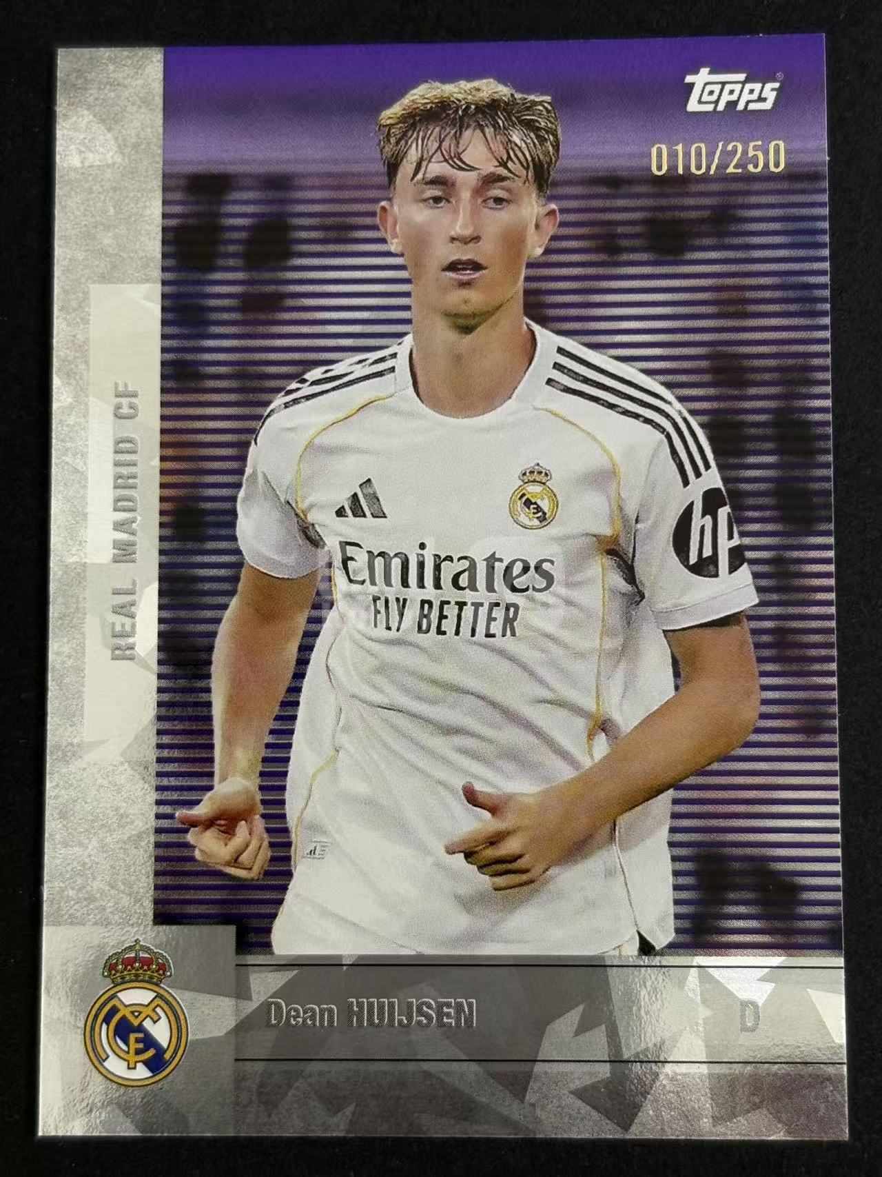 2026 Topps Topps Dean Huijsen 赫伊森 伯恩茅斯 皇马 皇家马德里 10/250编 卡品如图 仅合并当日订单 【金叔 仇总】Y