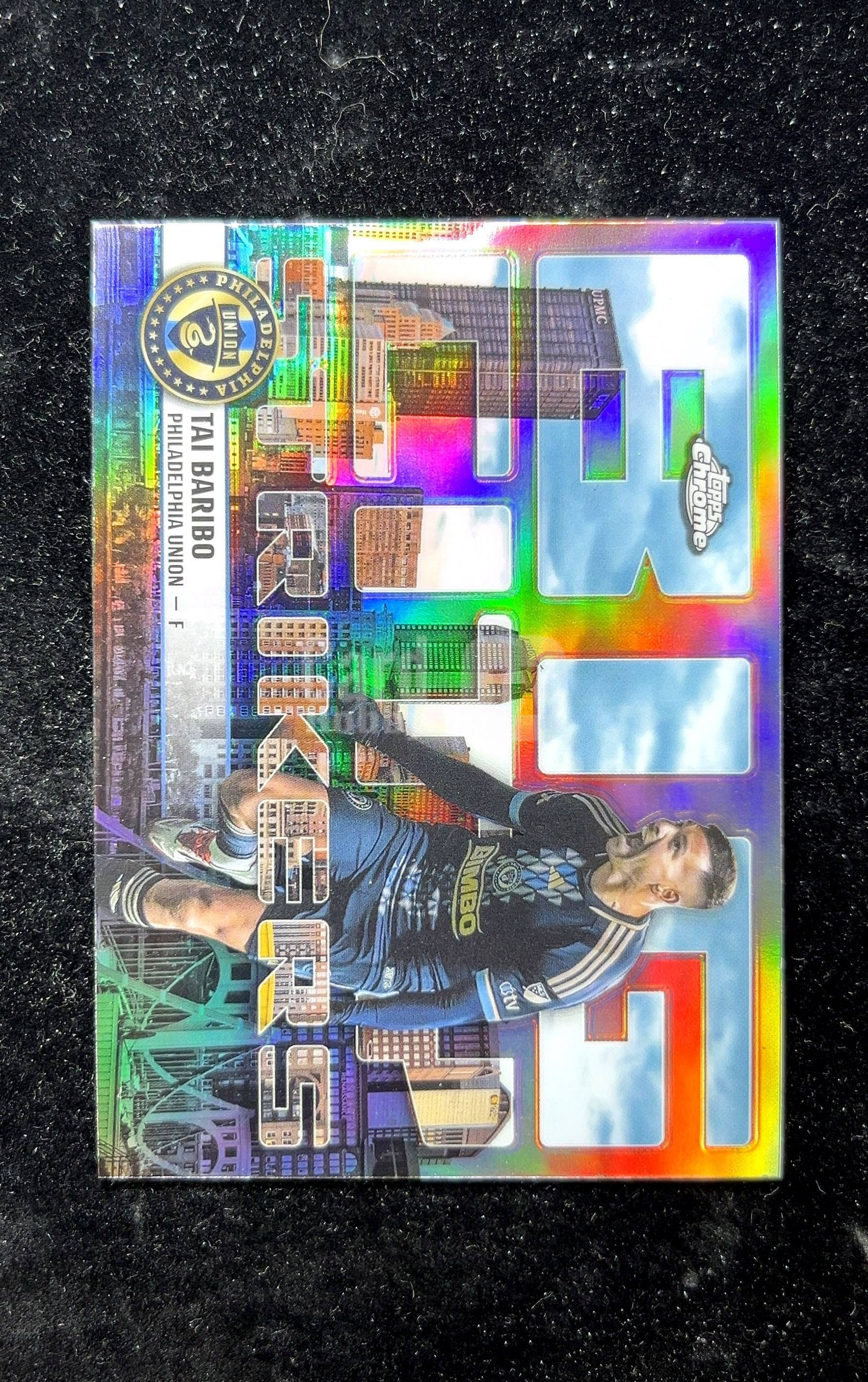 【小白1%代卖】2025 Topps Chrome Big City Strikers特卡 Tai Baribo 泰·巴里博 银折 折射 卡品如图 高价值 #BCS-15 0625