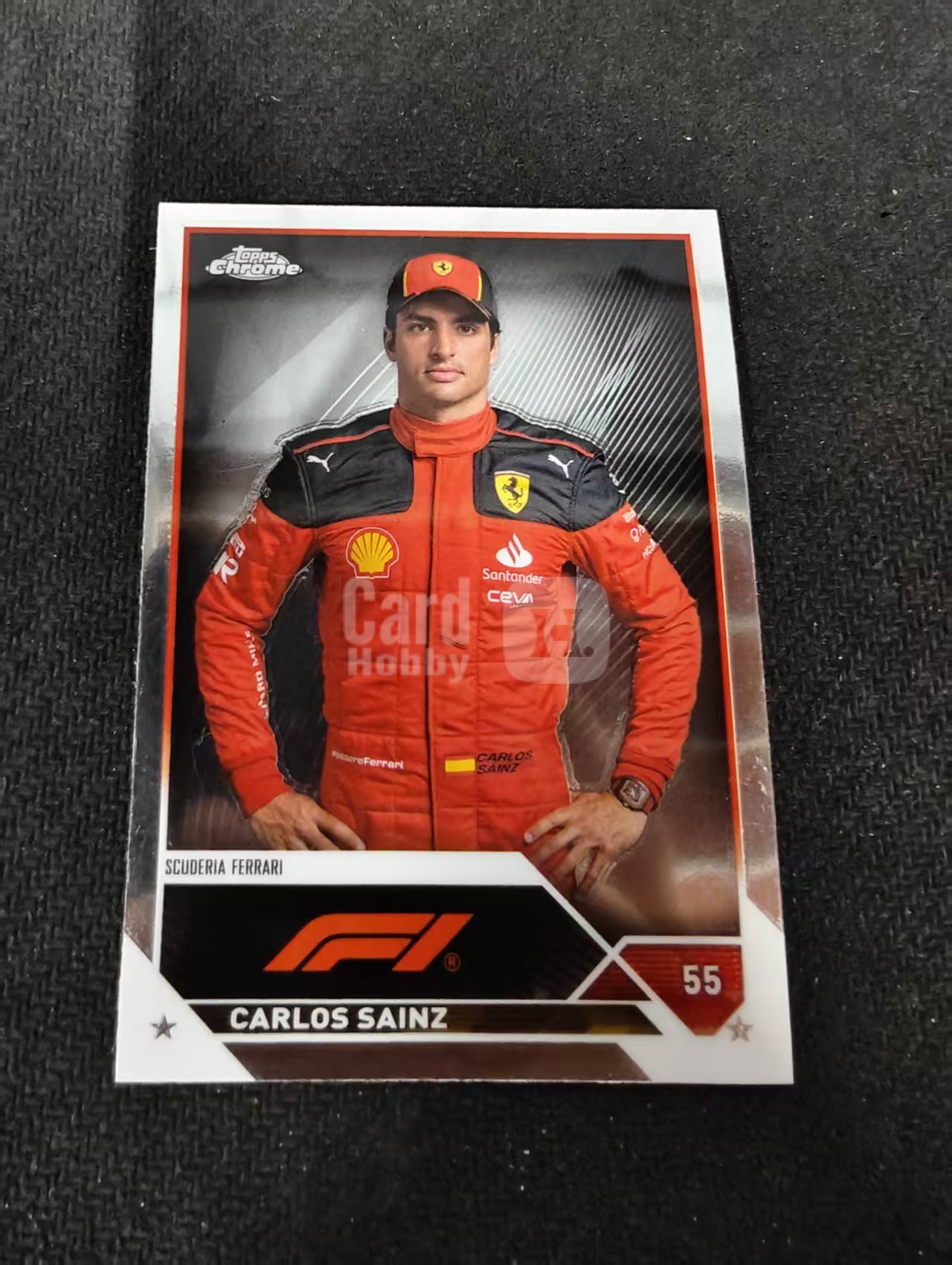 2023 Topps Chrome F1 Carlos Sainz 卡洛斯 赛恩斯 法拉利车队 划痕 边角瑕疵 #17