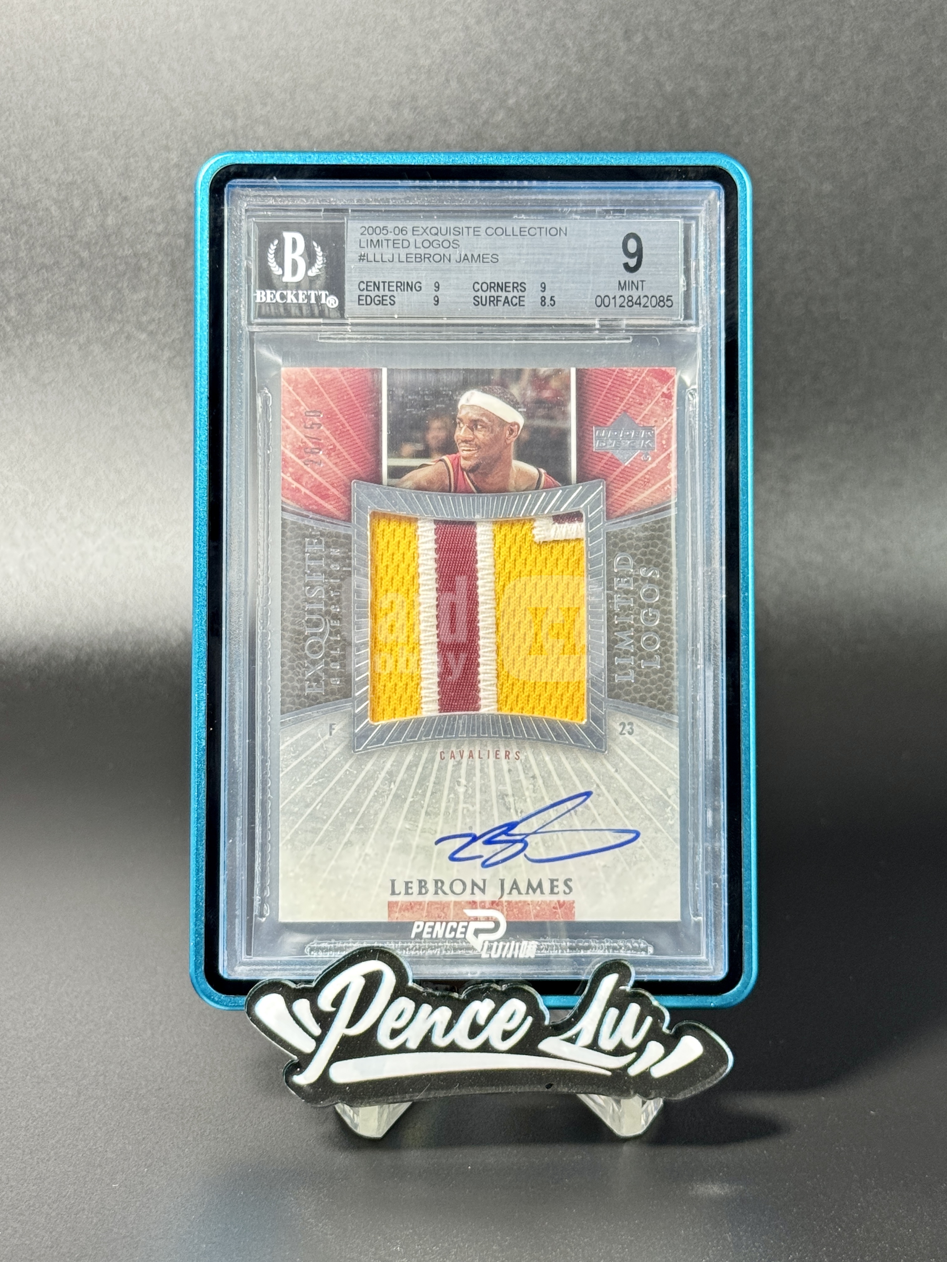 【喷子拍卖】2005-06 UD exquisite LeBron James 木盒 骑士 勒布朗 詹姆斯 LL limited logo 50编 签字 大窗patch 卡签 切割暴力 大hit 专收必备 BGS9/10 送订制壳 RRQ