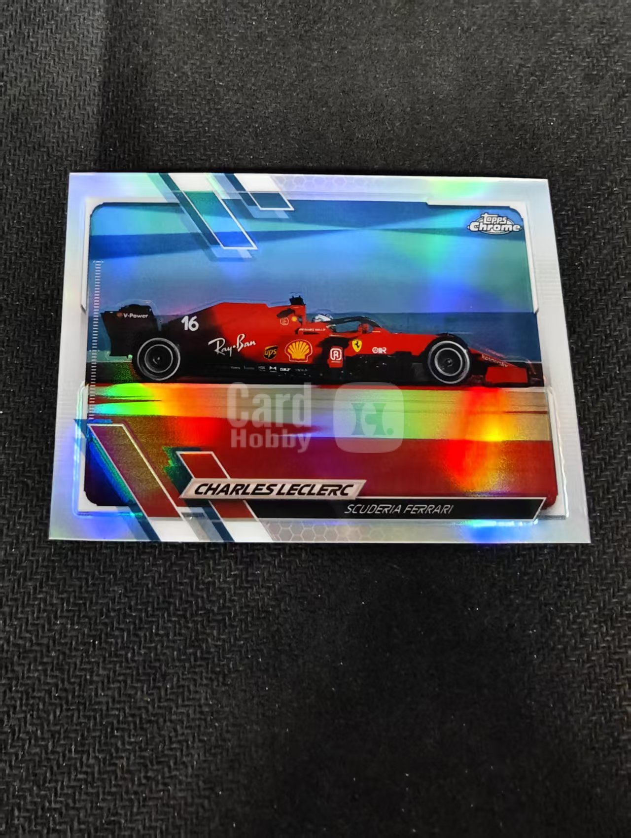 2021 Topps Chrome Charles Leclerc F1 法拉利 勒克莱尔 银折 划痕 边角瑕疵 #106