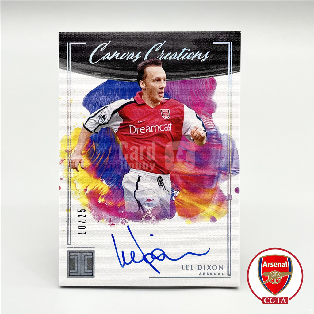 【CGTA 卡签】2020-21 Panini Impeccable 英超小真金 阿森纳 李迪克逊 10/25编 银折 完美签字 Canvas 油画 画布签 卡签 卡角轻印如图 英格兰 Lee Dixon 越秀山2679089 #xjj#