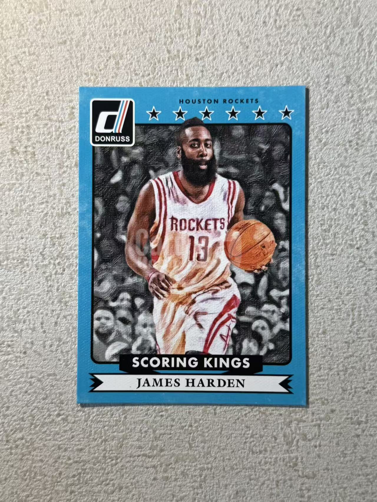 2014-15 Panini Donruss James Harden 杜蕾斯 六星油画 火箭 詹姆斯 哈登 稀有老特 大比例 sp 经典选图 收藏必备