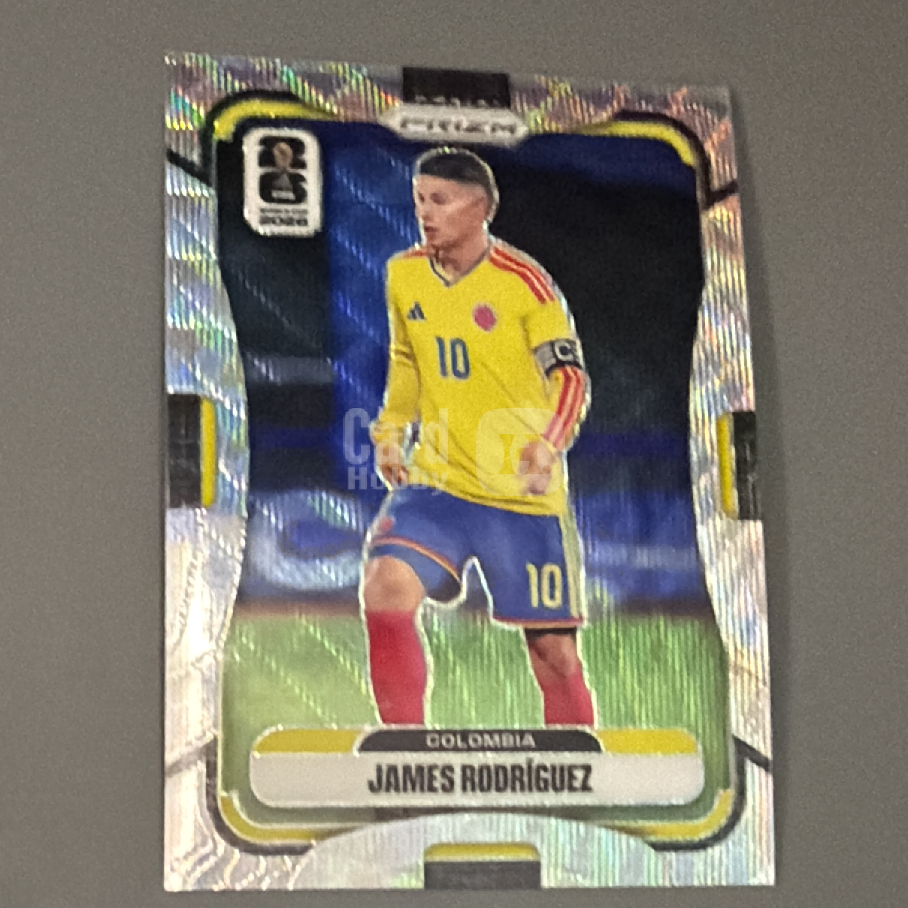 2026 Panini Prizm Fifa World Cup James Rodríguez 【黄38-可合并，不到付】哥伦比亚 J罗 詹姆斯 罗德里格斯 棱波纹折 卡品如图 默认微瑕