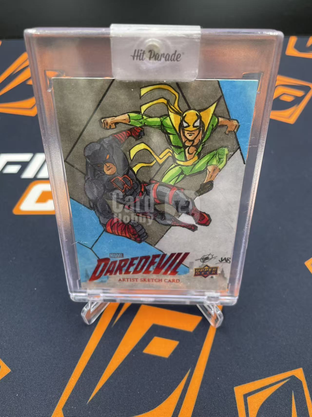 2017 Marvel (MCU) Upper Deck 漫威 夜魔侠 Daredevil 手绘卡 Sketch 【缇缇代拍】 1/1编 铁拳 Iron Fist 画师 亲笔签名 值得收藏 天空城