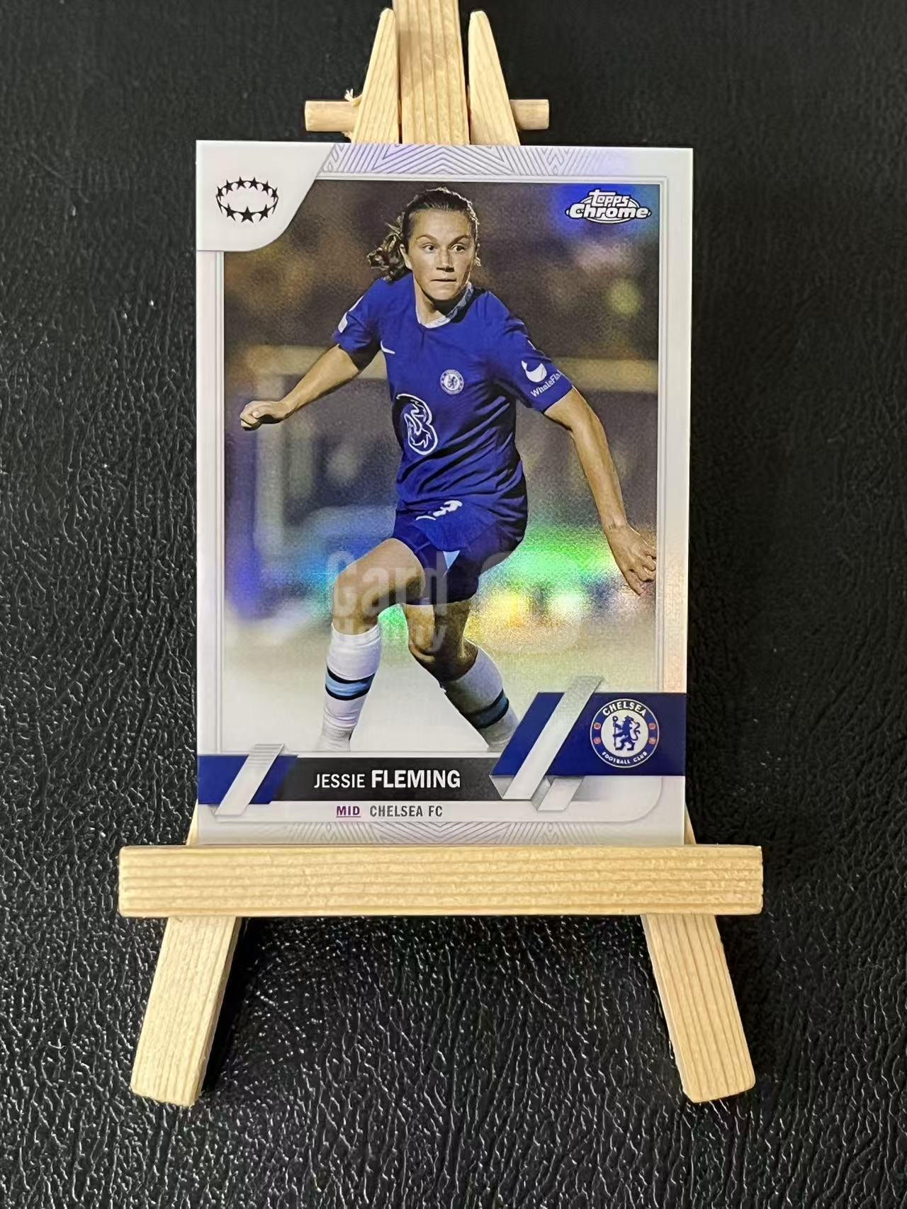 2023 Topps Chrome jessie fleming 杰西 弗莱明 切尔西 女足 欧冠 银折 实卡精美 卡品如图 LA-1