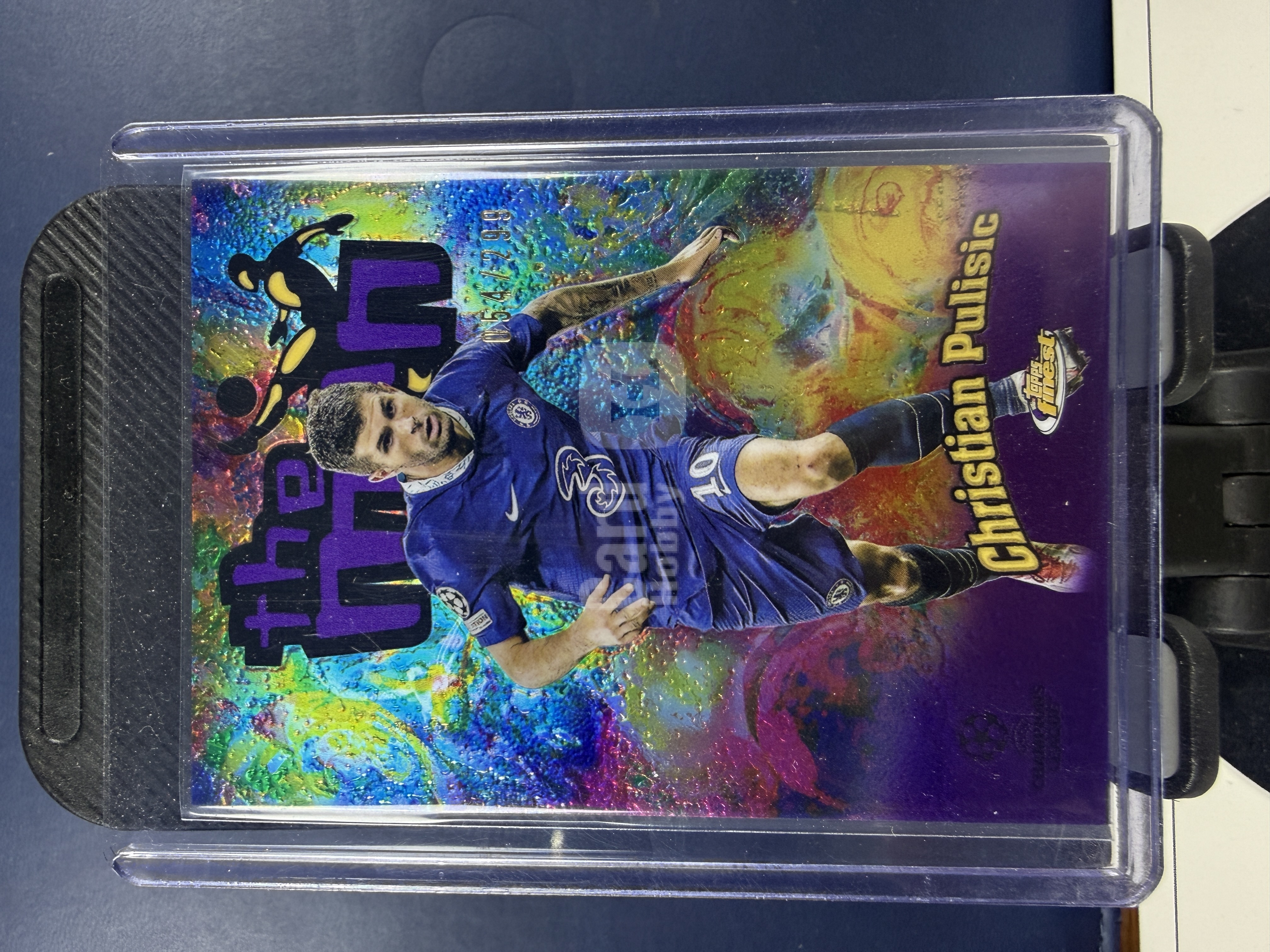 2022-23 Topps Finest UEFA Club Competitions 切尔西 克里斯蒂安·普利西奇 插入卡(The Man) 折射 (沸腾)