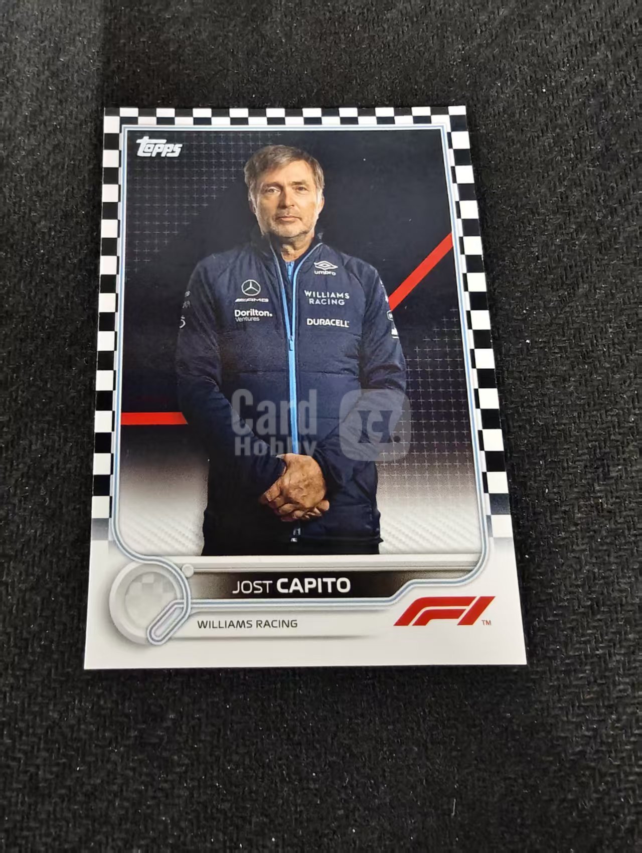 2022 Topps Chrome F1 Jost Capito 约斯特 卡皮托 威廉姆斯 黑白棋盘 划痕 边角瑕疵@106