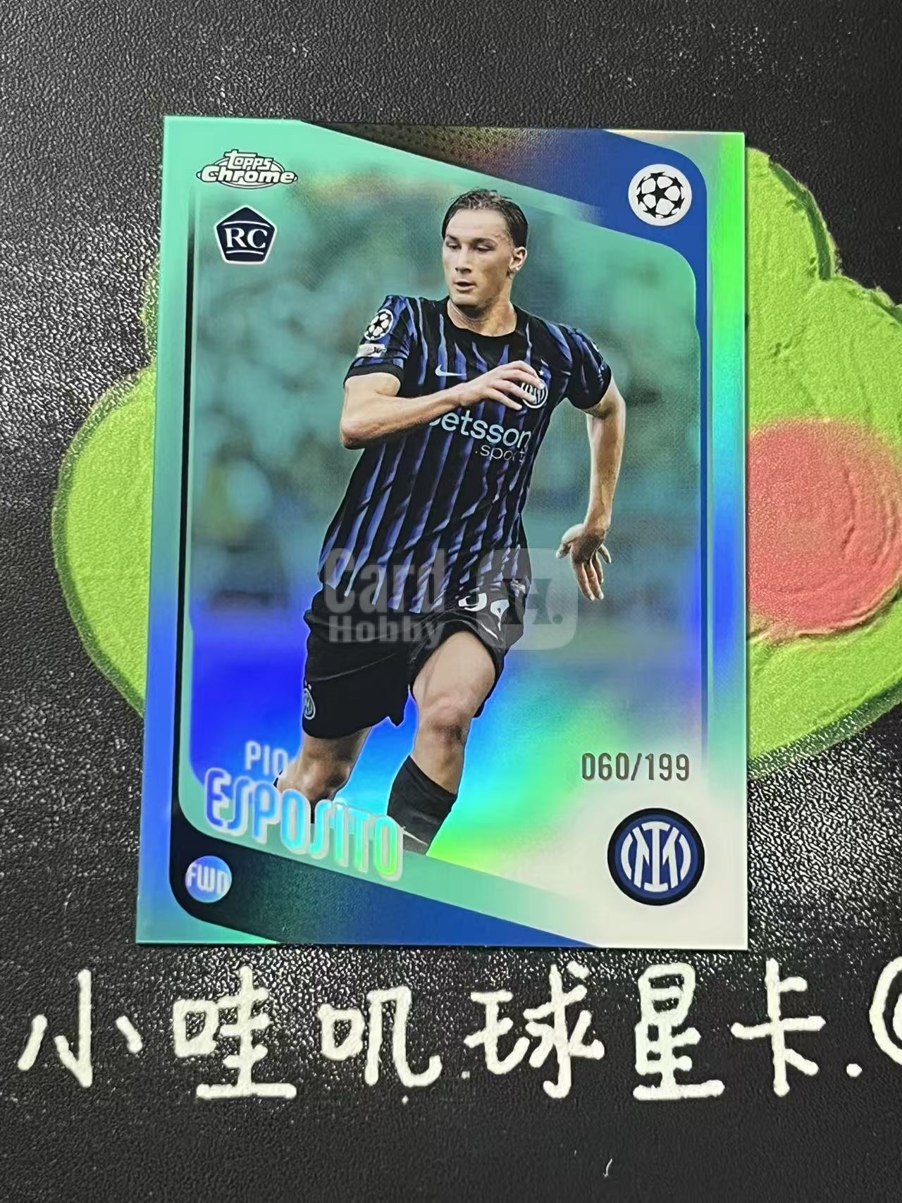 2026 Topps Chrome Pio Esposito 欧冠 国际米兰 皮奥 埃斯波西托 新秀 RC 199编 微瑕如图【ZYP代拍】羽羽