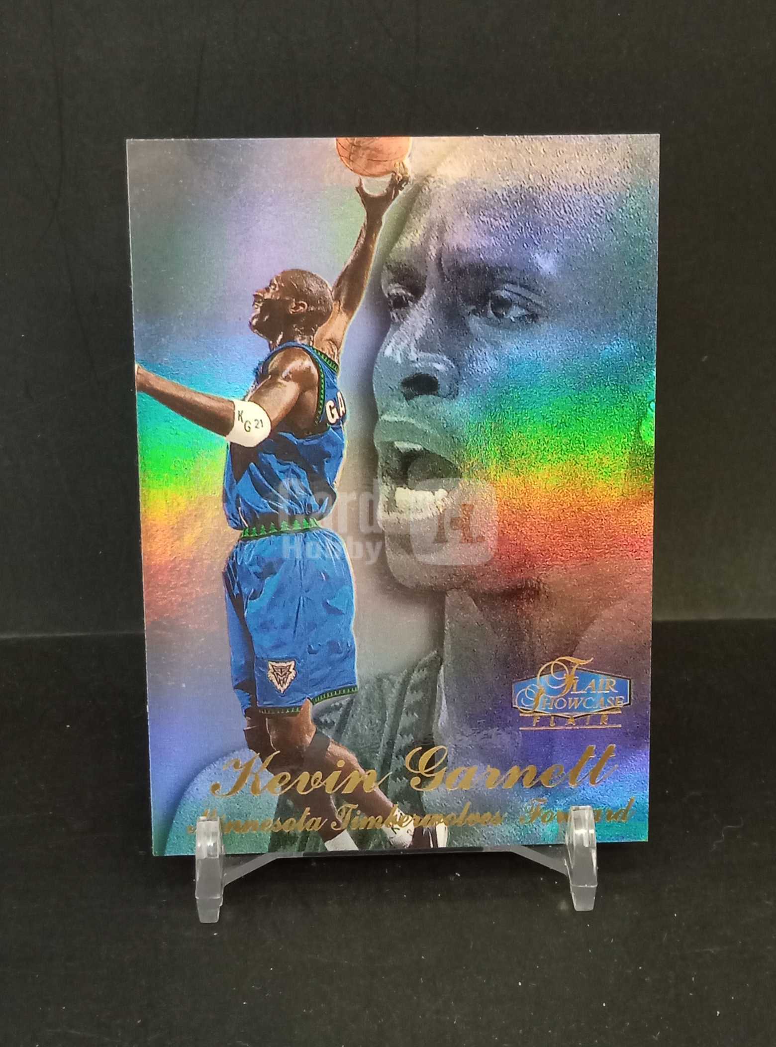 【DC拍卖】7.19 1998 Fleer Showcase 凯文加内特 森林狼 彩虹折射大头肖像复古球星卡