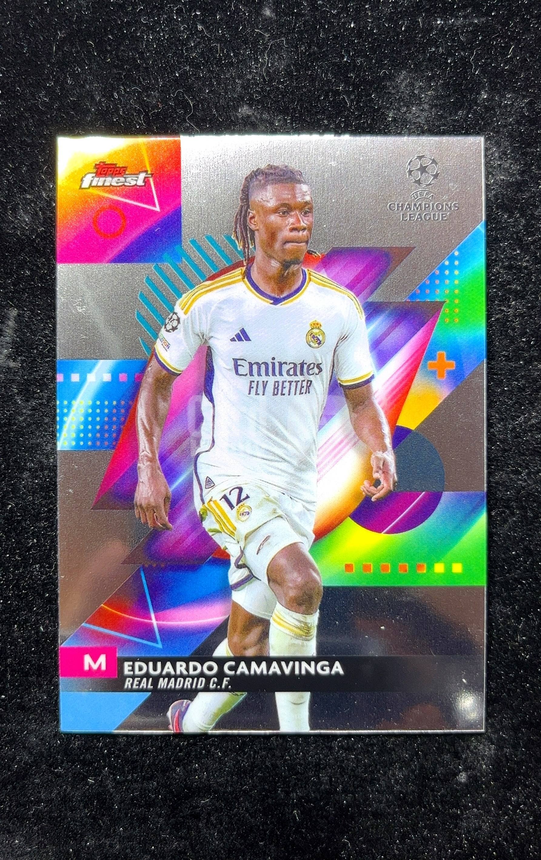 【小白1%代卖】2024 Topps Finest Champions League 欧冠 Eduardo Camavinga 爱德华多·卡马温加 卡品如图 高价值 #131 Real 0625