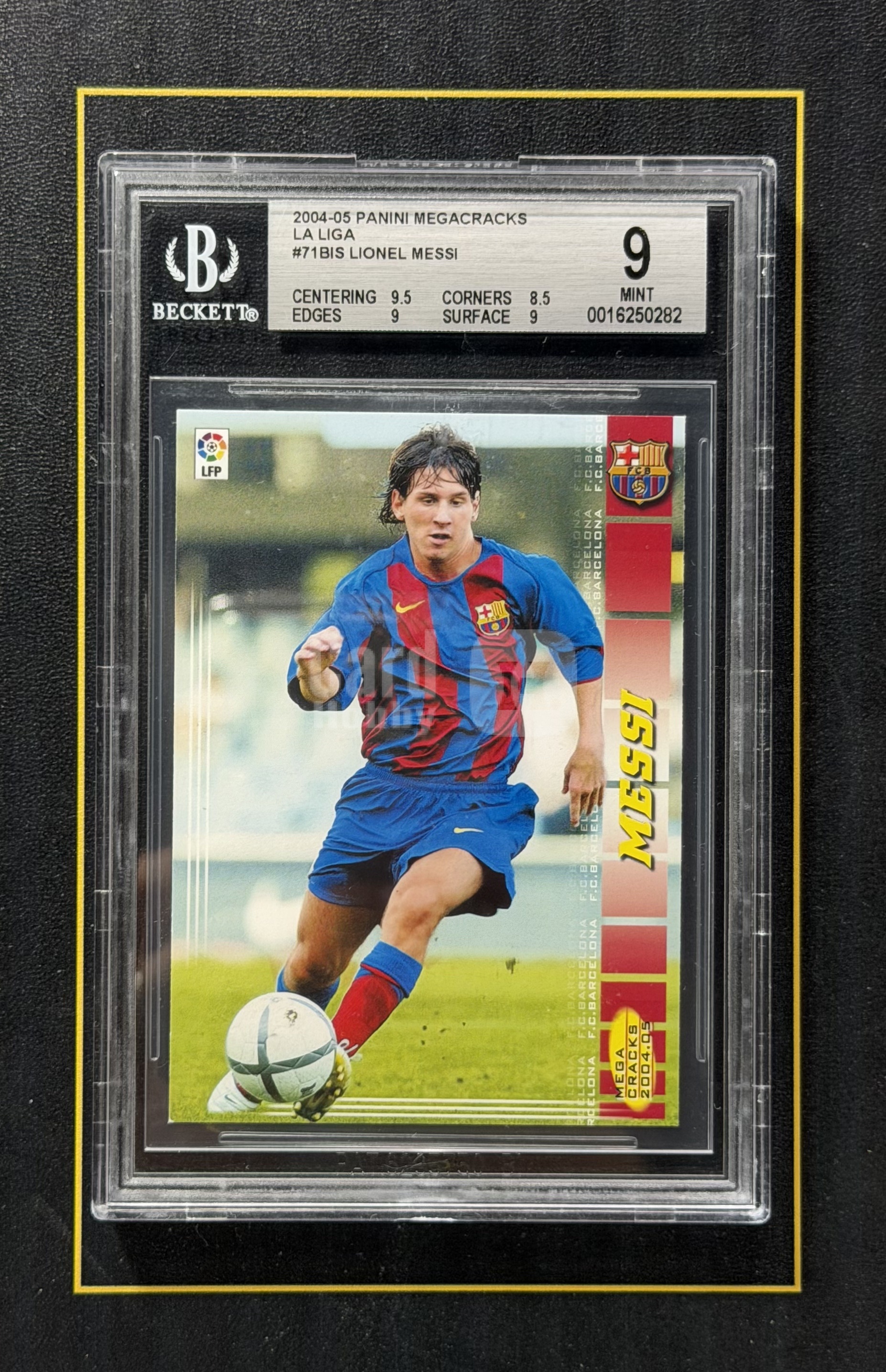 【超新星精品】2004-05 Panini Megacracks La Liga #71 Bis Lionel Messi RC 新秀 西甲 巴萨 巴塞罗那 利昂内尔梅西 里奥梅西 Rookie Card BGS9分评级【D-BUBU】