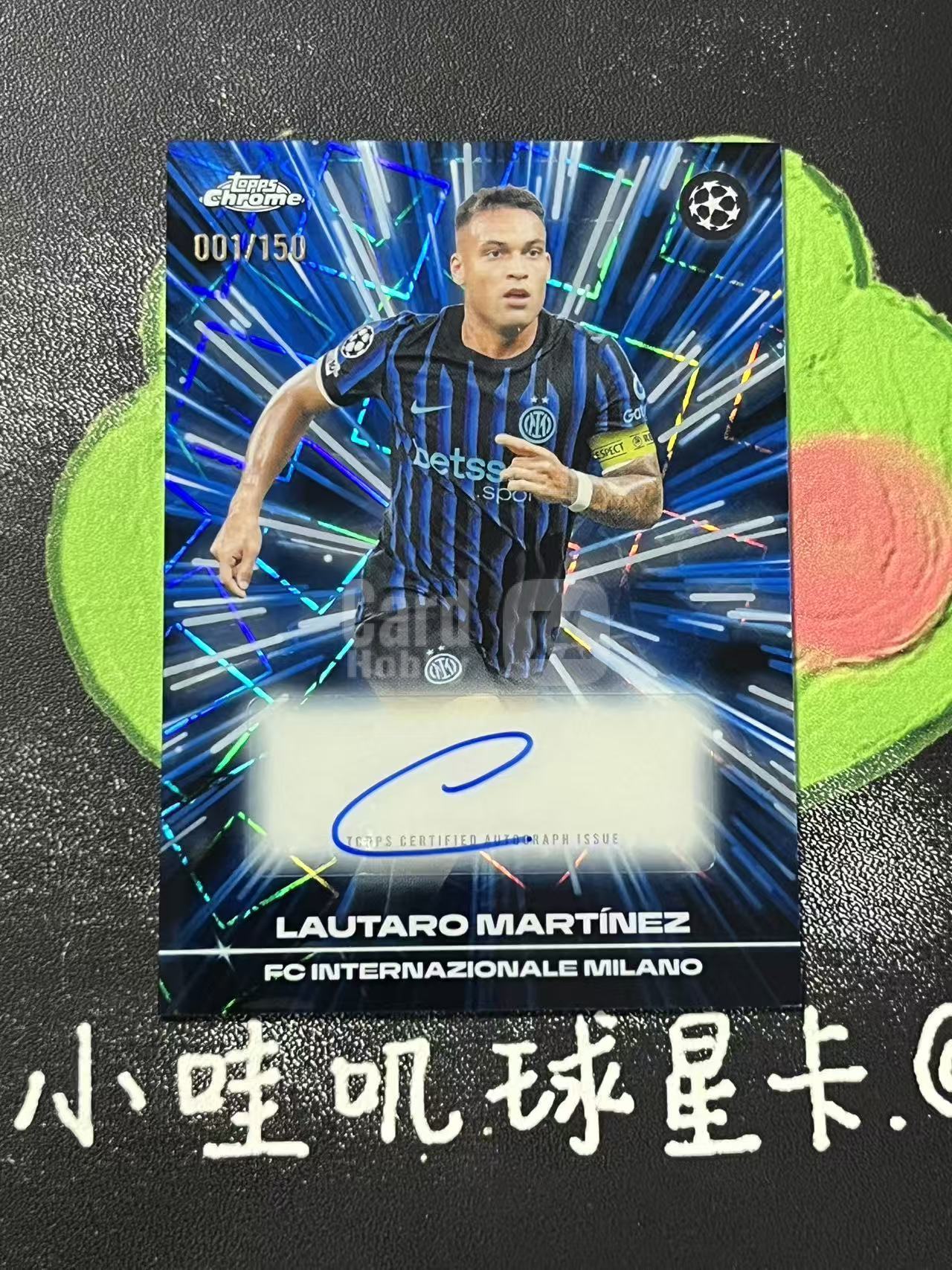 2026 Topps Chrome Lautaro Martinez 欧冠 国际米兰 劳塔罗 马丁内斯 150编 签字 镭射折 阿根廷 微瑕如图【ZYP代拍】羽羽