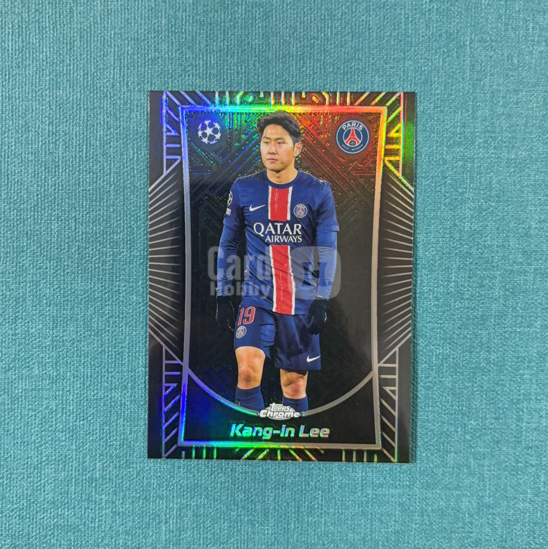 2024-25 Topps Chrome 欧战 Kang-In Lee 李刚仁 暗影蚀刻 特卡 大比例 SSP 折射 巴黎圣日耳曼 韩国 卡品如图 XAZ