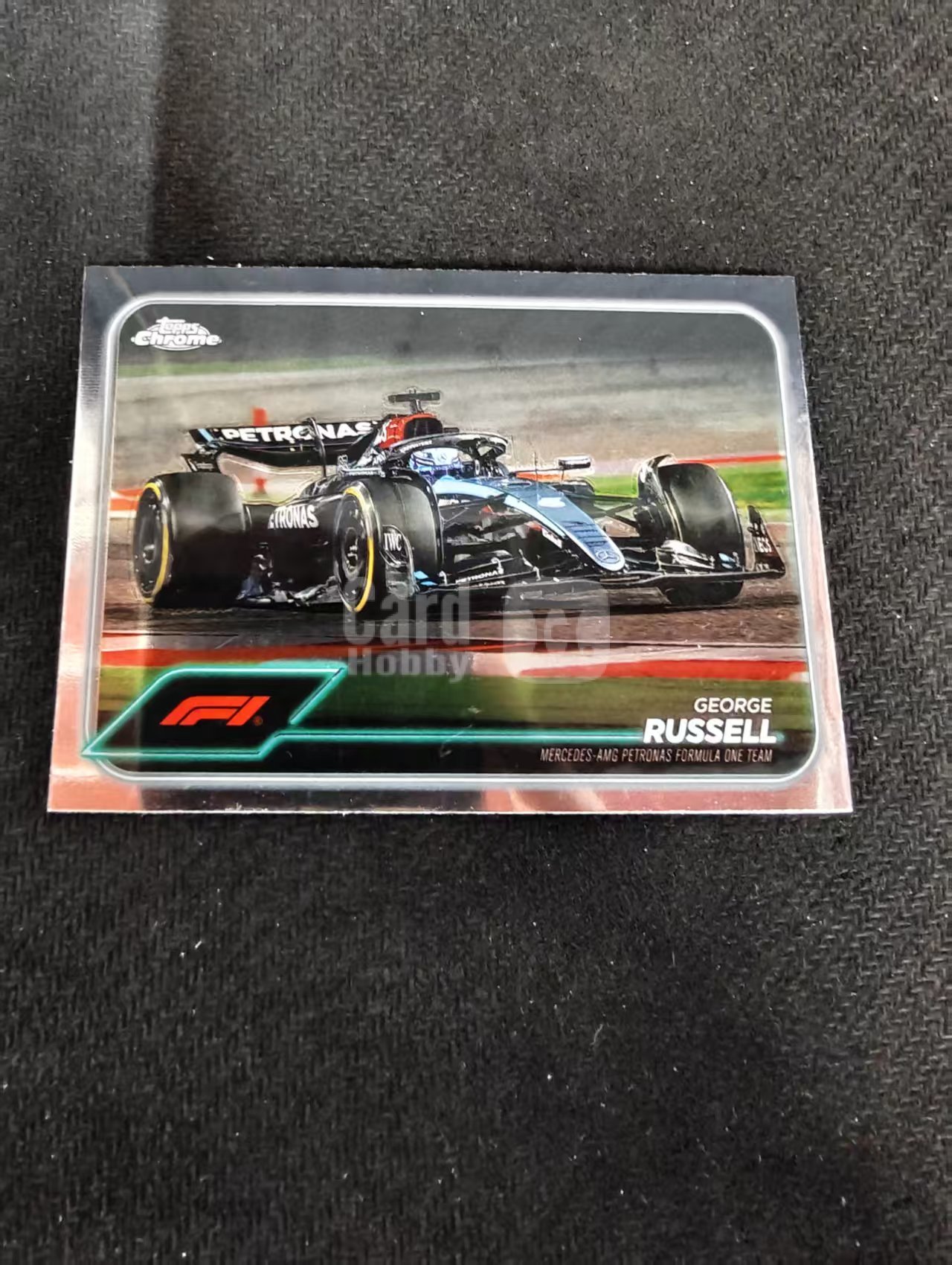 2024 topps chrome f1 George Russell 乔治 拉塞尔 特卡 梅赛德斯奔驰 划痕 边角瑕疵 #77