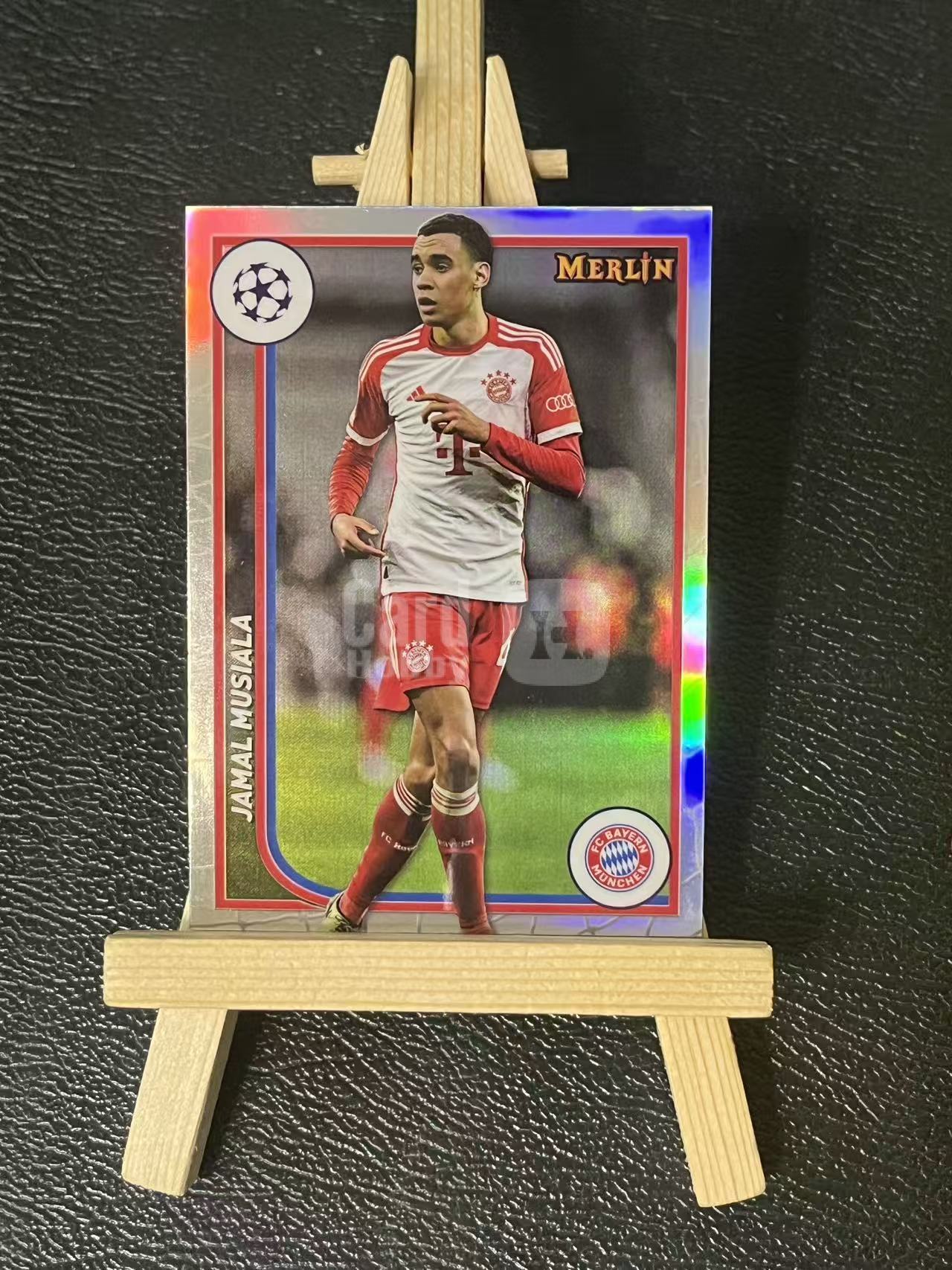 2024 Topps merlin Jamal Musiala 穆夏拉 拜仁 梅林 银折 欧冠 实卡精美 卡品如图 LA-3