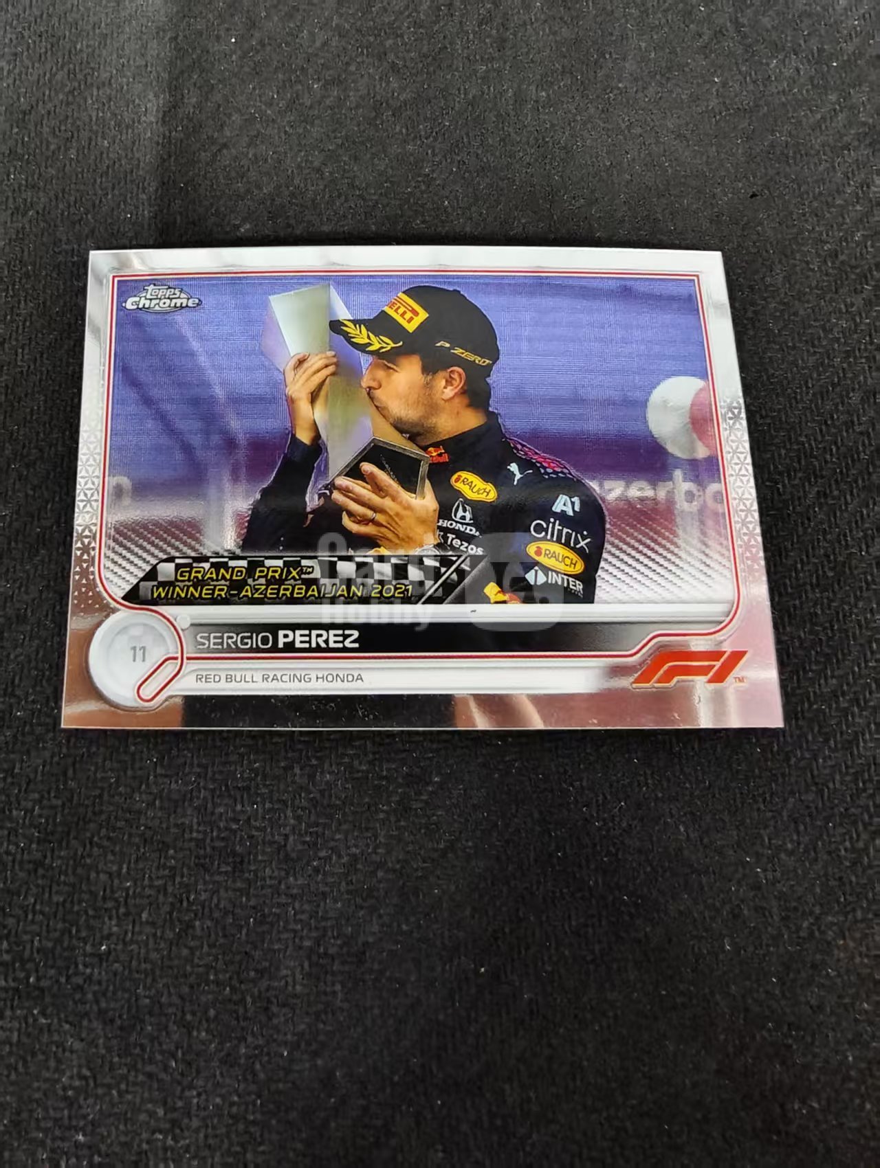 2022 Topps Chrome F1 Sergio Perez 塞尔吉奥 佩雷兹 红牛车队 划痕 边角瑕疵 #156