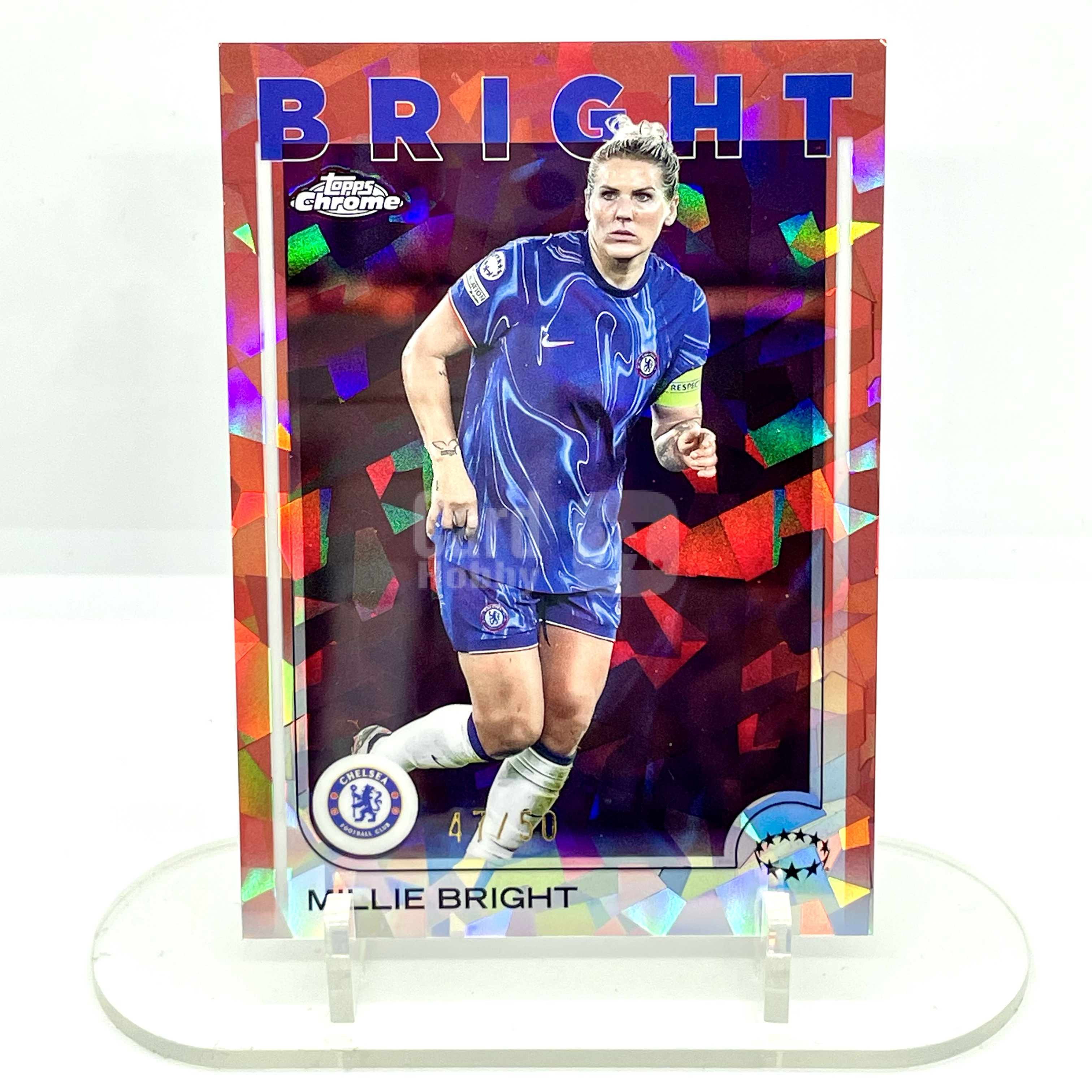 2425 UWCL Chrome Chelsea Millie Bright Sapphire Rose-Gold Ice 47/50编 玫瑰金碎冰折 布赖特 切尔西 女足 欧冠 蓝宝石【芥末-芥玮】