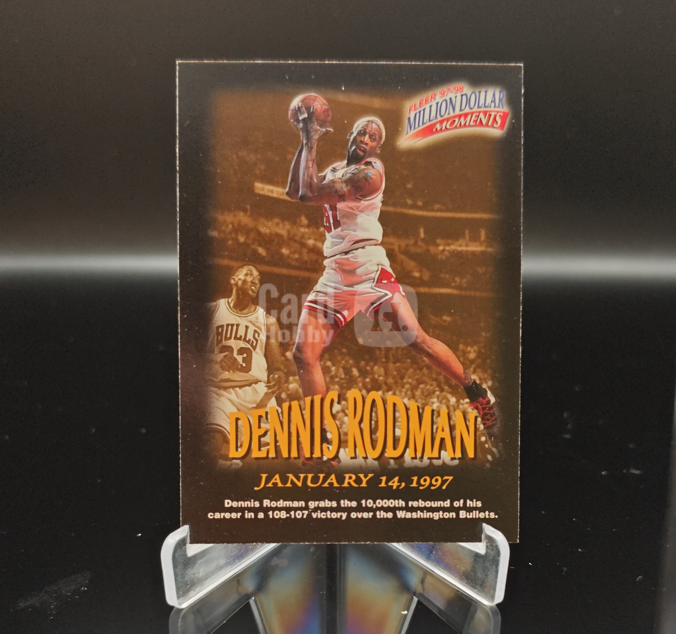 1997 Fleer Fleer Dennis Rodman #26 大虫 丹尼斯 罗德曼 乔丹队友 篮板王 芝加哥公牛 卡品如图