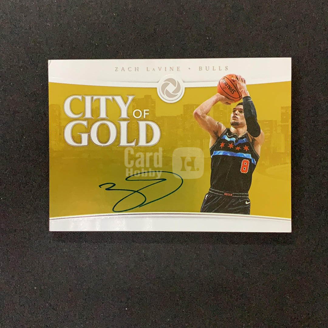 2018-19 Panini Opulence Zach LaVine 【SC拍卖】金书 公牛 扎克拉文 42/79编 卡签 签字 瑕疵如图收藏必备(milo)