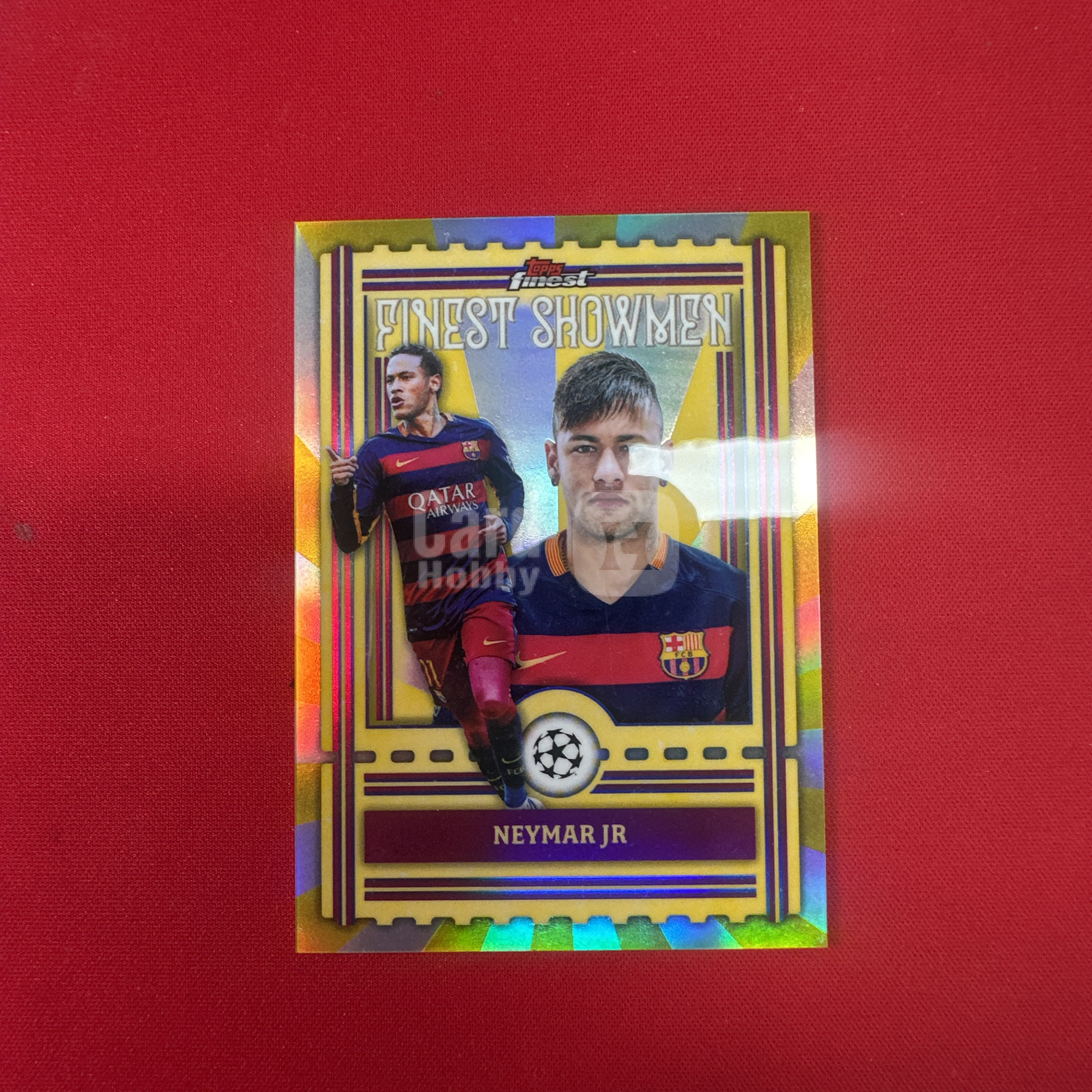 【四喜代拍】2026 Topps Finest 欧冠 Neymar Jr. 巴西 内马尔 内少 巴西 巴萨 最佳表演者特卡 卡品如图(polo)