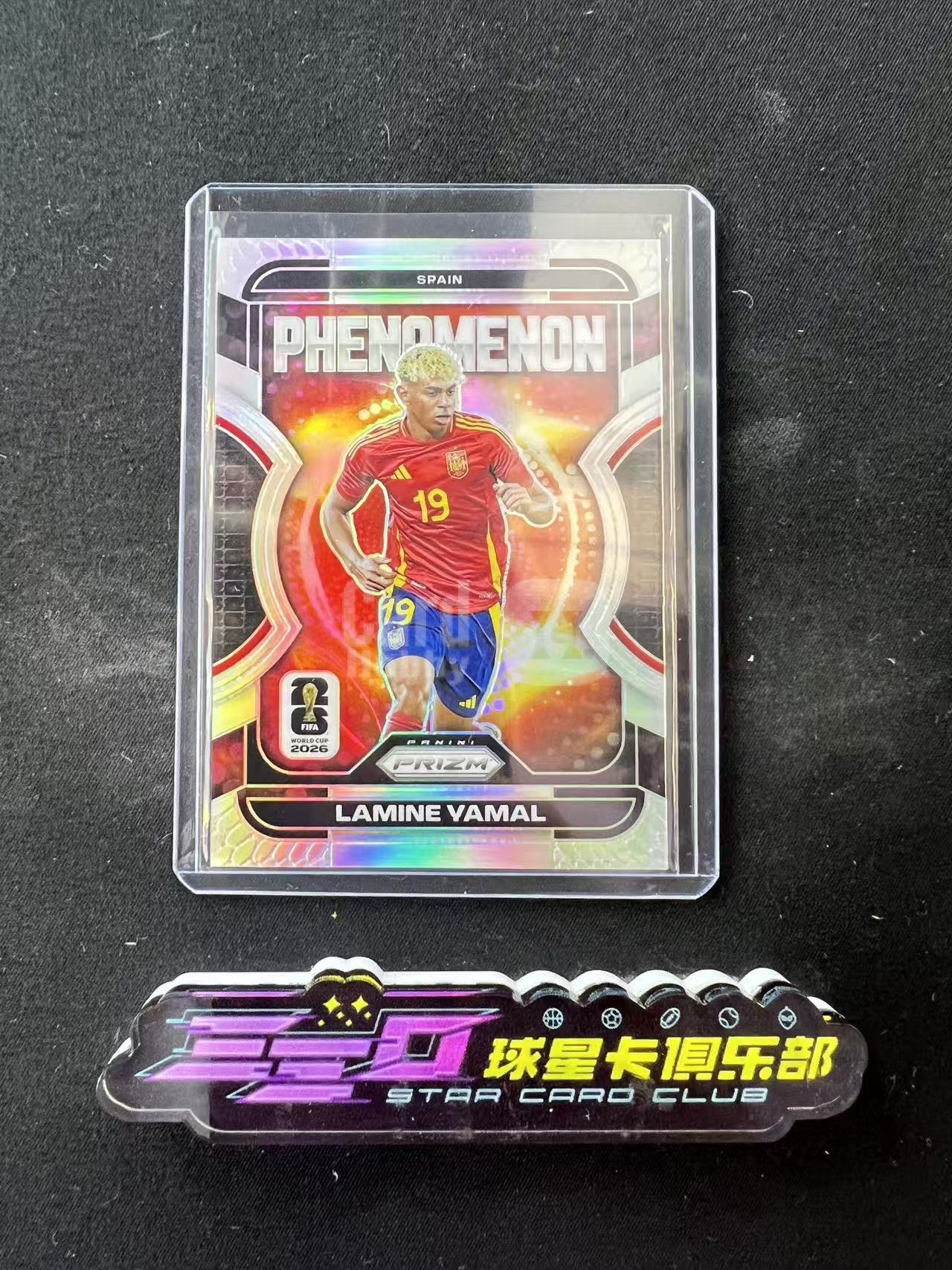 7679【330球星卡实体店代卖】panini 2026 PZ世界杯 prizm Lamine Yamal 拉明亚马尔 西班牙 巴萨 巴塞罗那 银折 现象级特卡 天才(RDr.T)