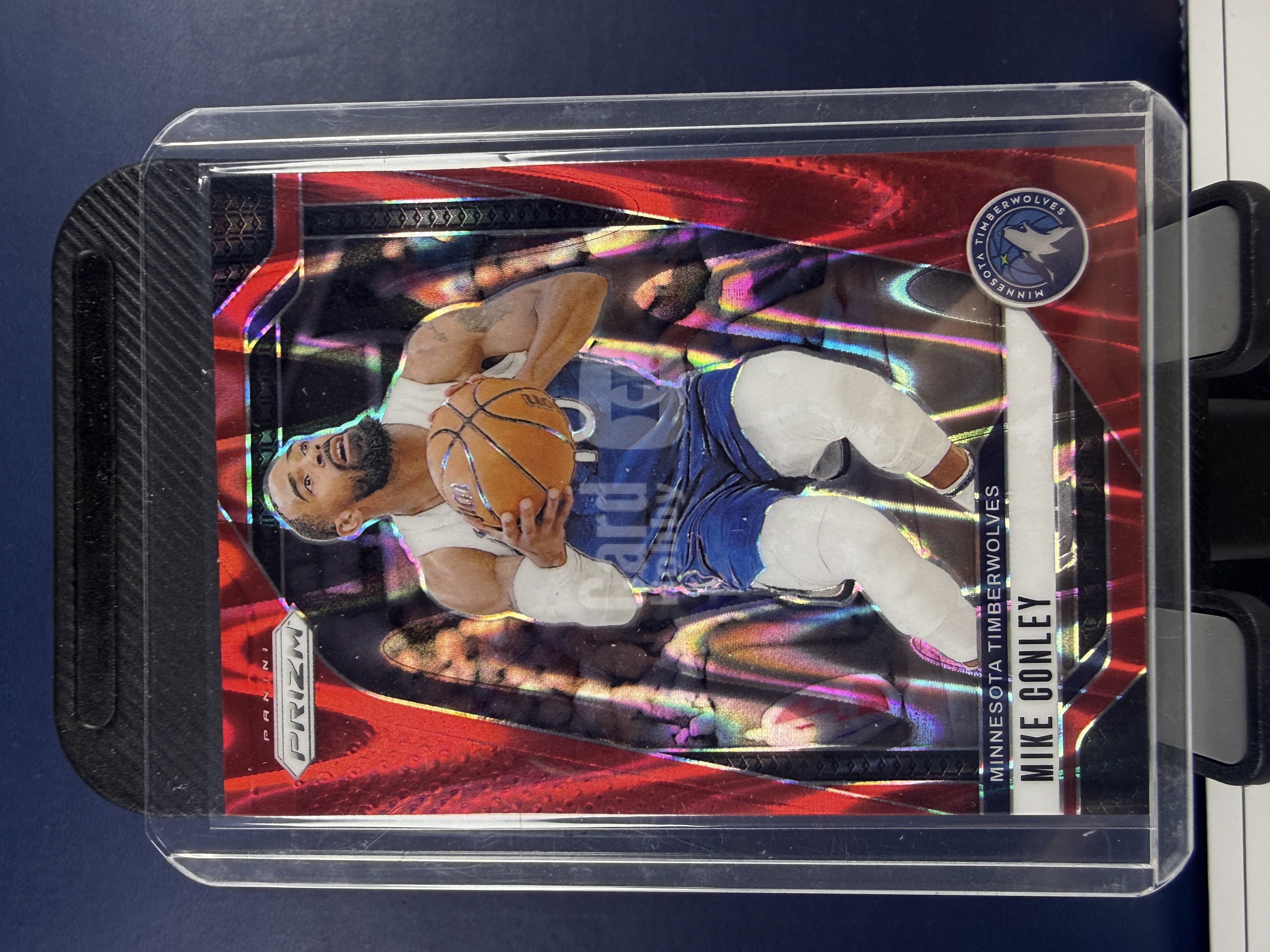 2024-25 Panini Prizm PZ 森林狼 迈克·康利 基础卡 红折 折射 266/299编 (海绵)