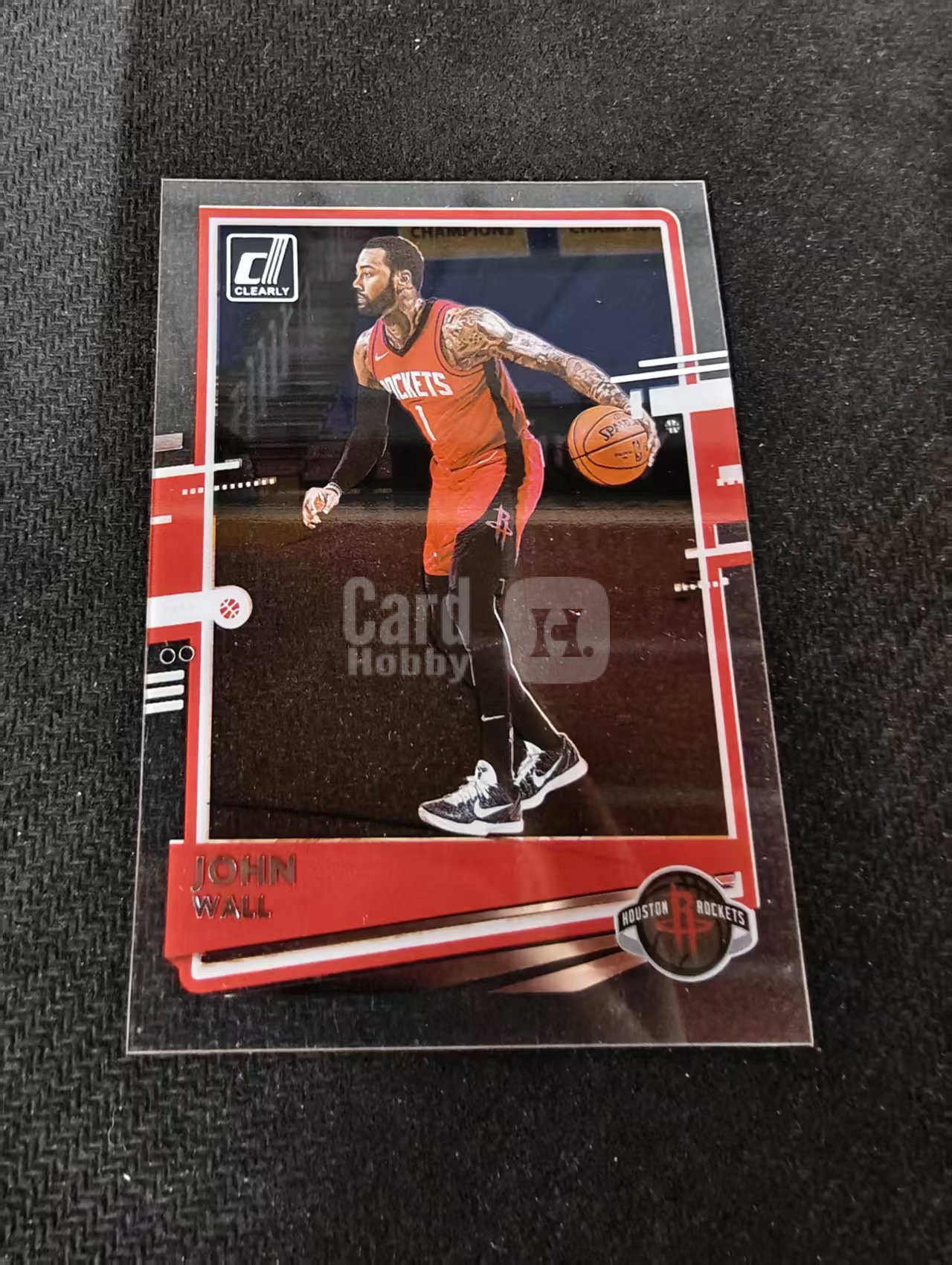 2020-21 Panini Clearly Donruss John Wall 约翰 沃尔 火箭 杜蕾斯 胶片 划痕 边角瑕疵 #22