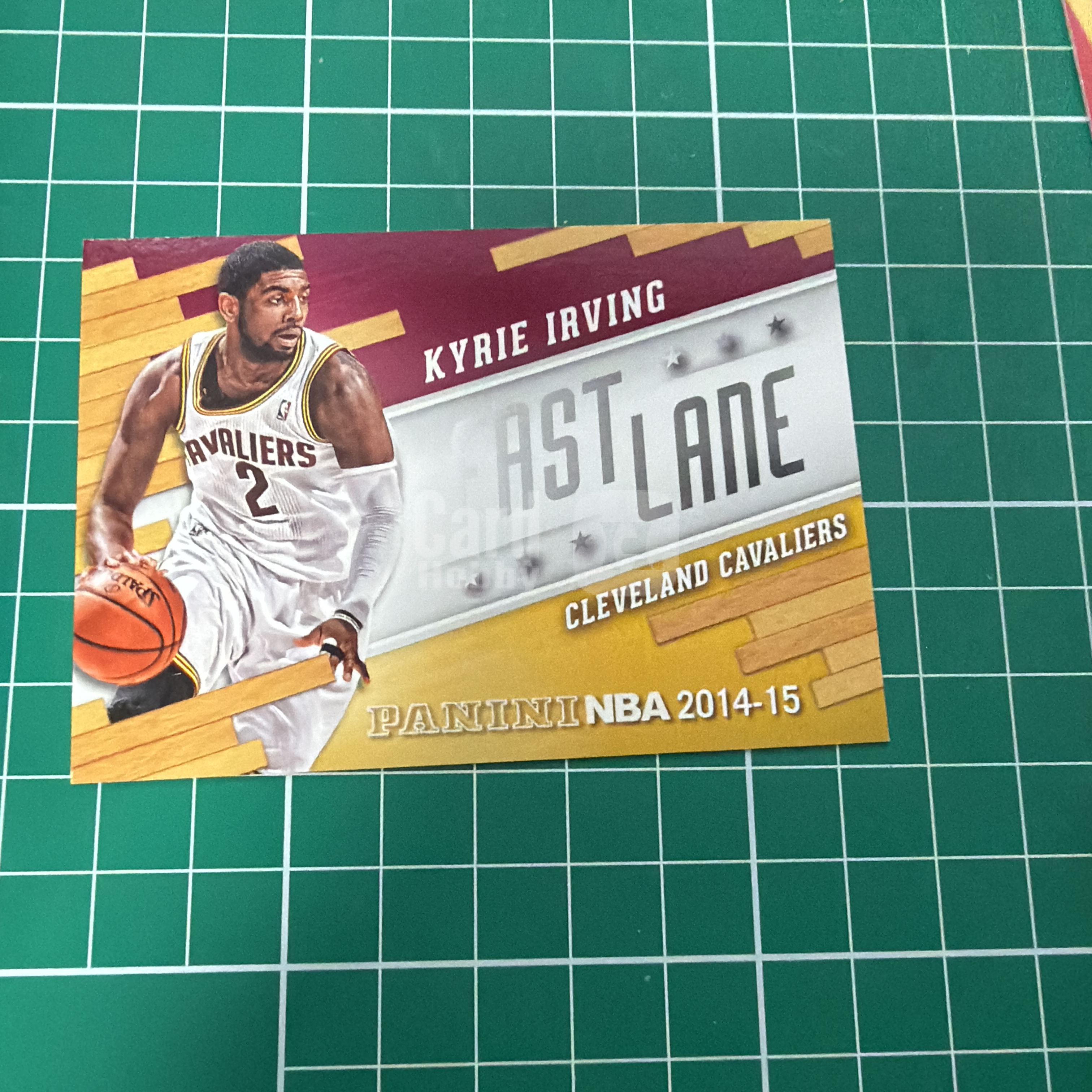 2014-15 Panini S.p.A Kyrie Irving 中雅图/中亚图 凯里欧文 横版特卡 快车道 Fast lane 老卡 绝版卡 稀有大比例 边瑕 水痕