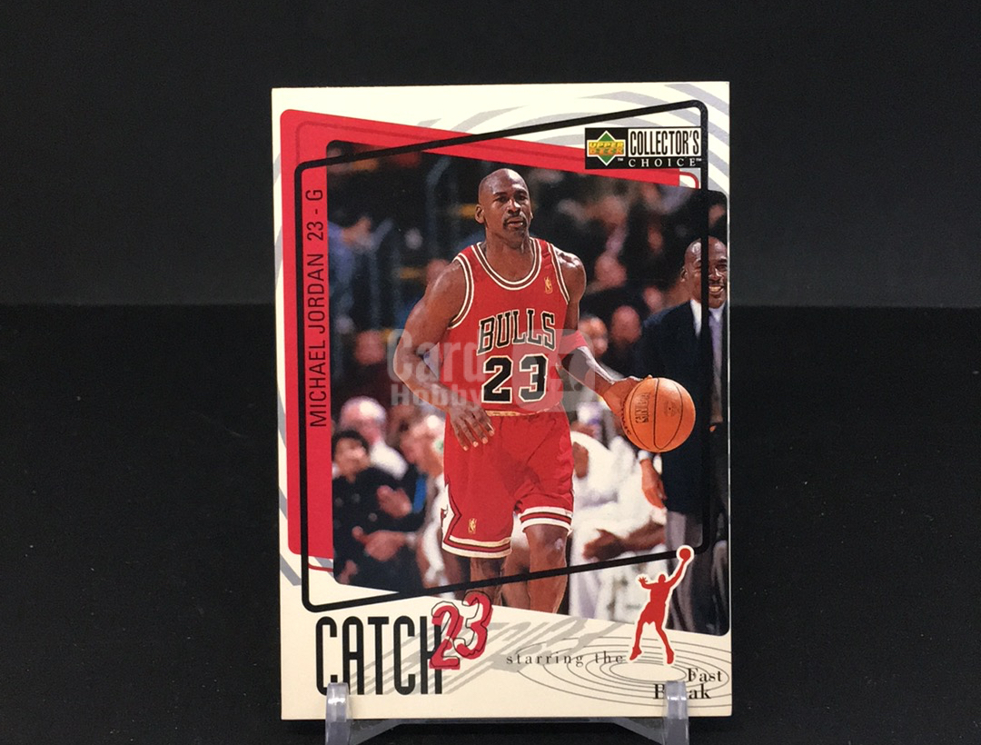 【DC拍卖】4.27CR7(微瑕)1997 Upper Deck Collector's Choice #186 迈克尔・乔丹 快攻特卡 公牛队