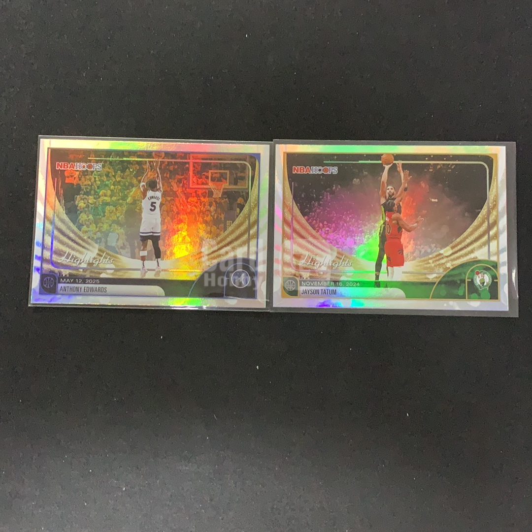 2025-26 Topps Hoops Anthony Edwards 【SC拍卖】爱德华兹 塔图姆 highlights 高光 base 银折 lot 收藏必备(兔哥)
