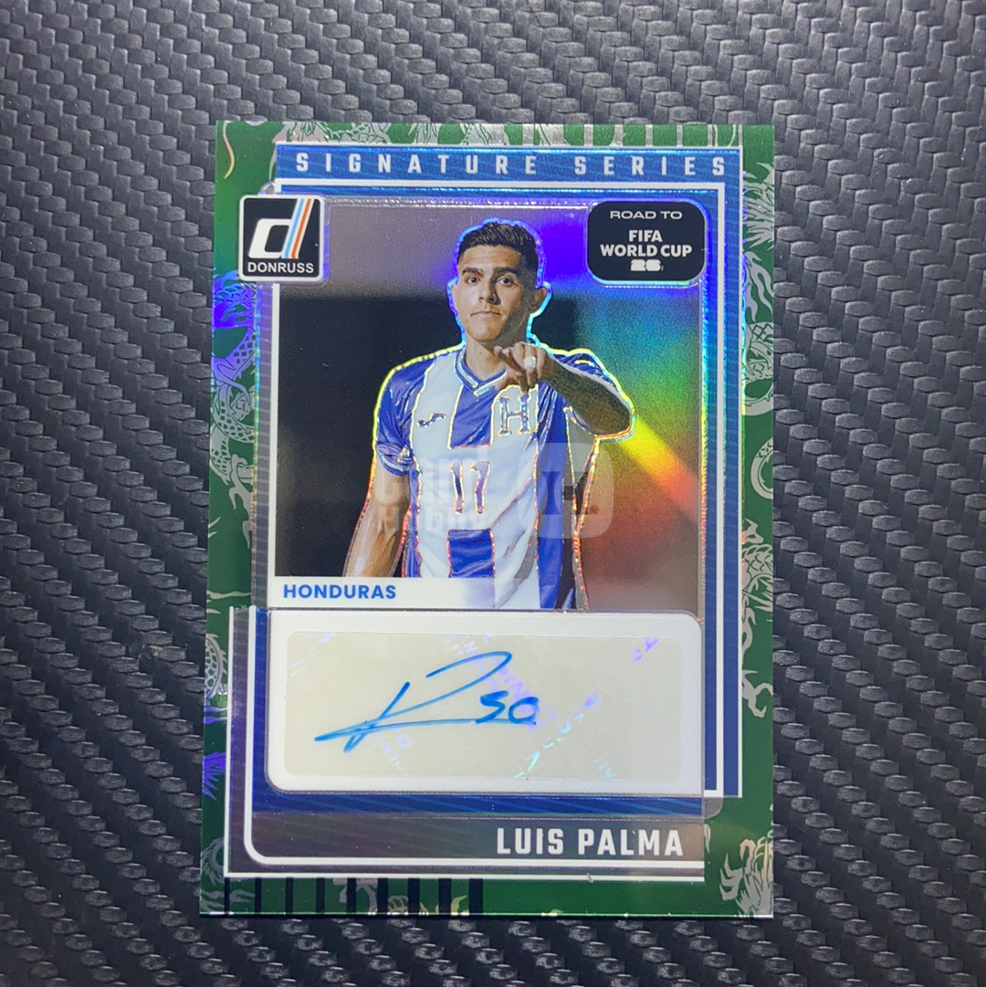 【小牛代拍】2025-26 Panini Donruss 杜蕾斯 世界杯之路 Luis Palma 路易斯 帕尔马 洪都拉斯 签字 033/199编 龙纹折 卡品如图（夜雨捉花）