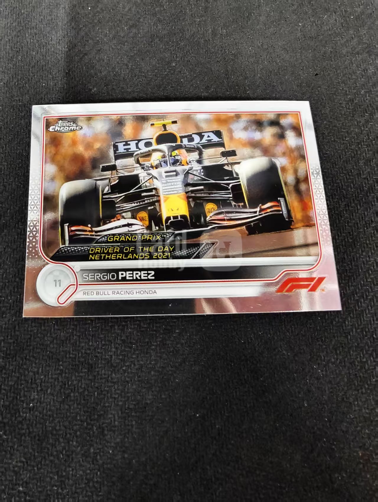 2022 Topps Chrome F1 Sergio Perez 塞尔吉奥 佩雷兹 红牛车队 划痕 边角瑕疵 #184