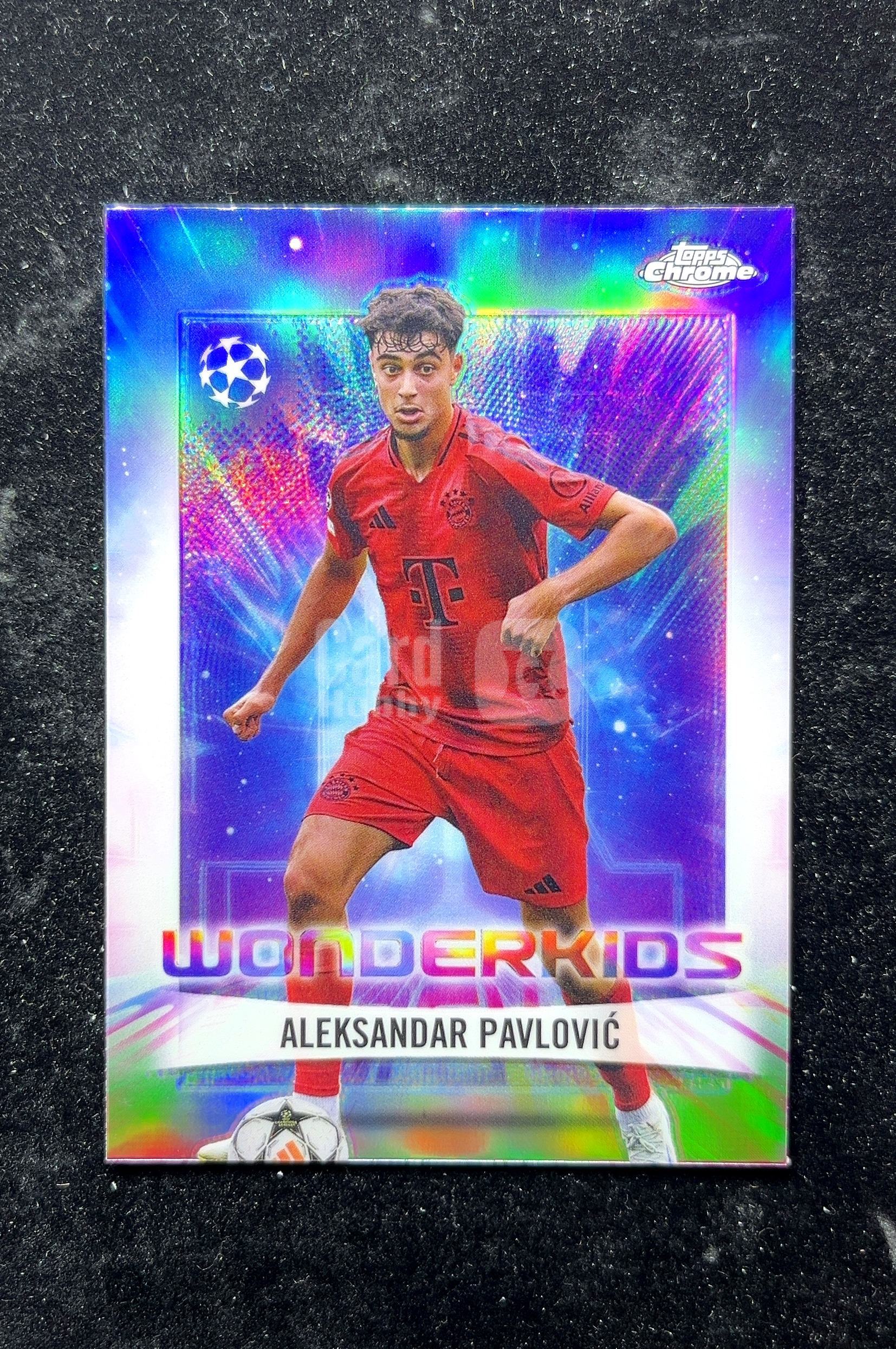 【小白1%代卖】2025 Topps Chrome Wonderkids神奇小妖特卡 Aleksandar Pavlović 亚历山大·帕夫洛维奇 紫折 折射 卡品如图 高价值 #WK-7 0629
