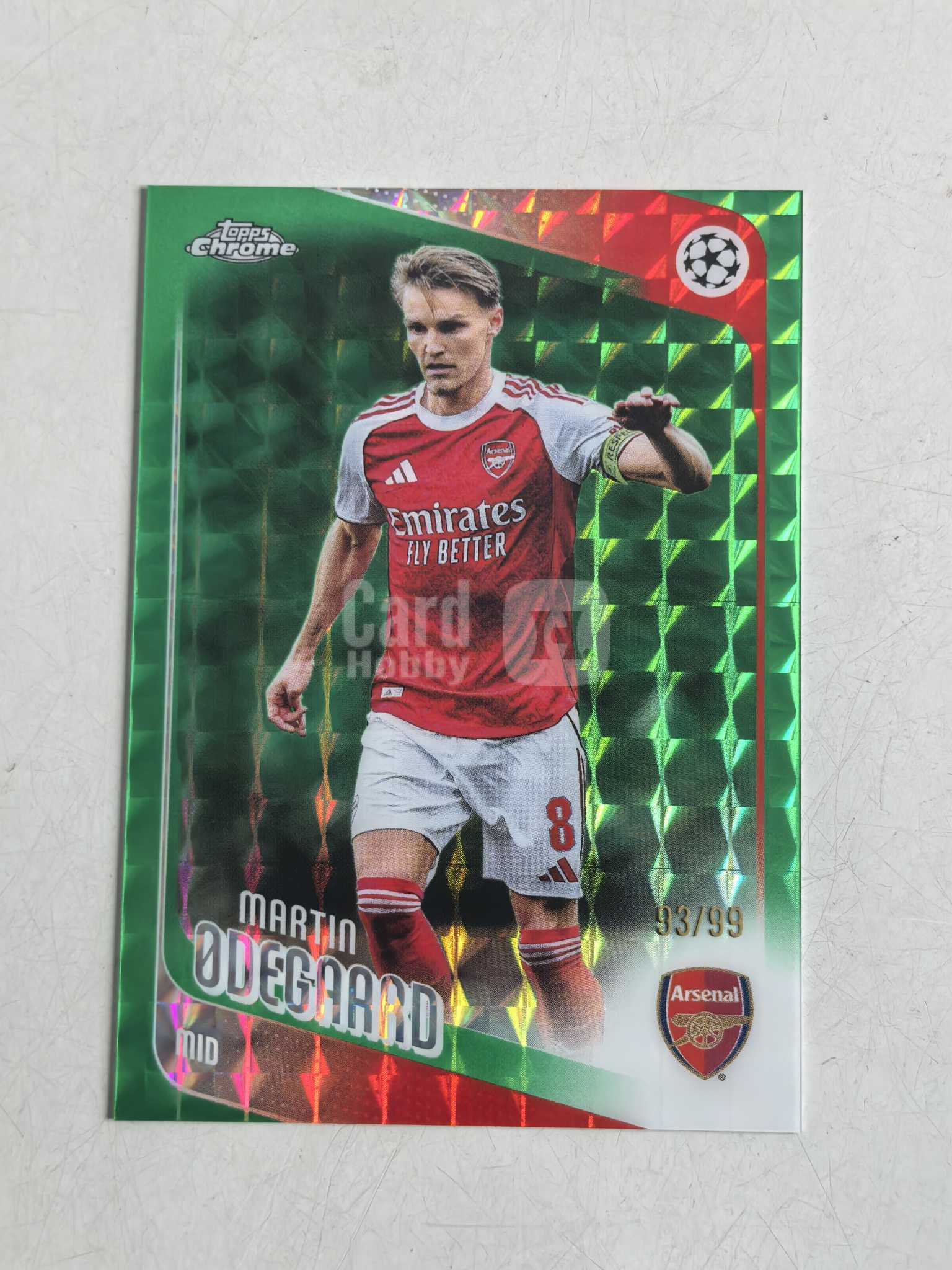 2026 Topps Chrome Martin Odegaard 厄德高 阿森纳 99编 折射 欧冠【梅东】
