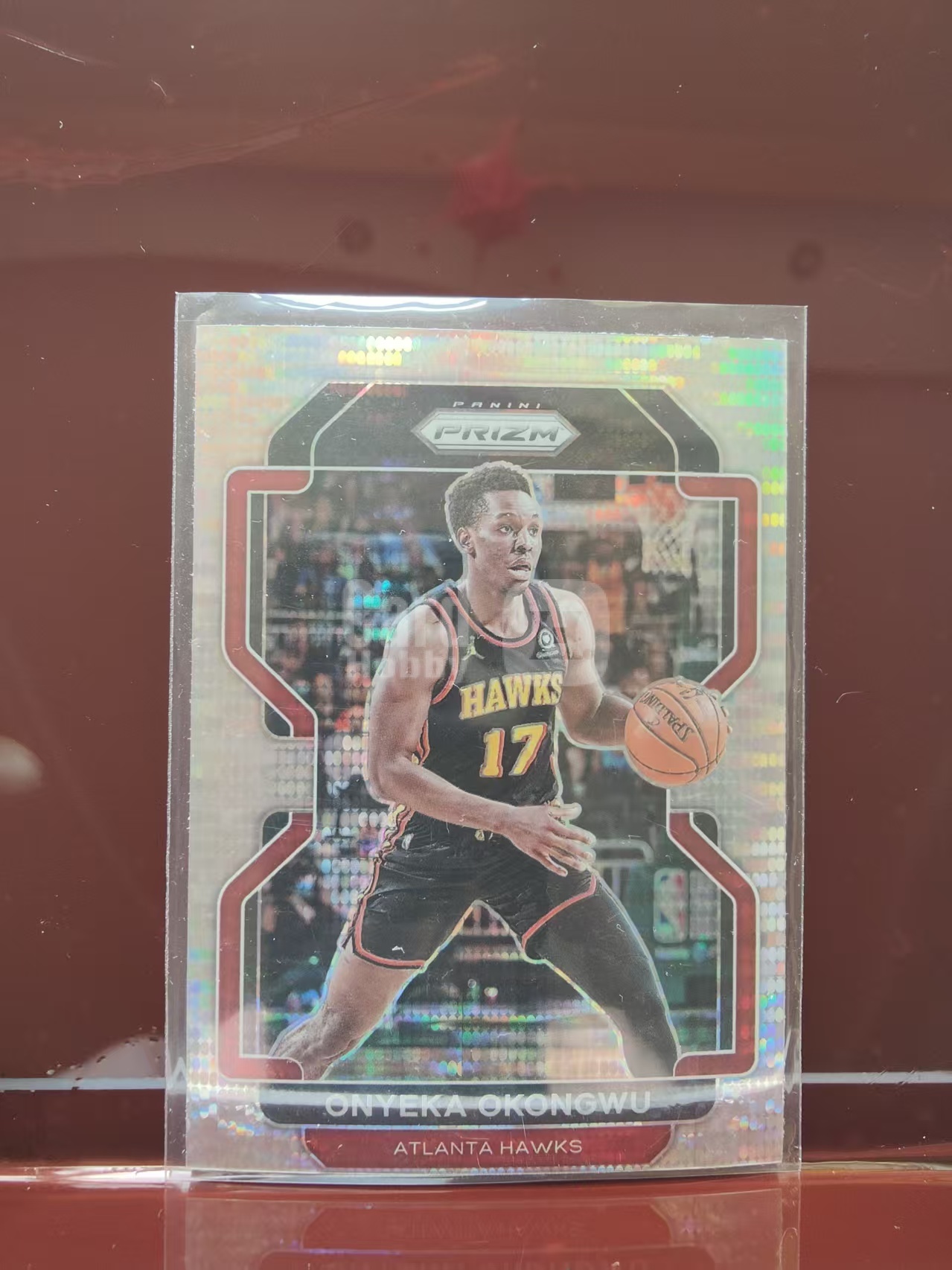 2021-22 Panini Prizm Onyeka Okongwu 奥孔古 新秀RC 老鹰   银脉冲折 篮球PZ 卡品如图 E014E