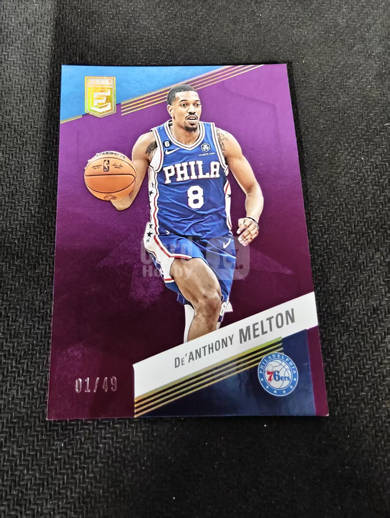 2022-23 Panini Donruss De'Anthony Melton 76人 德安东尼 梅尔顿 杜蕾斯 精英 01/49编 划痕 边角瑕疵