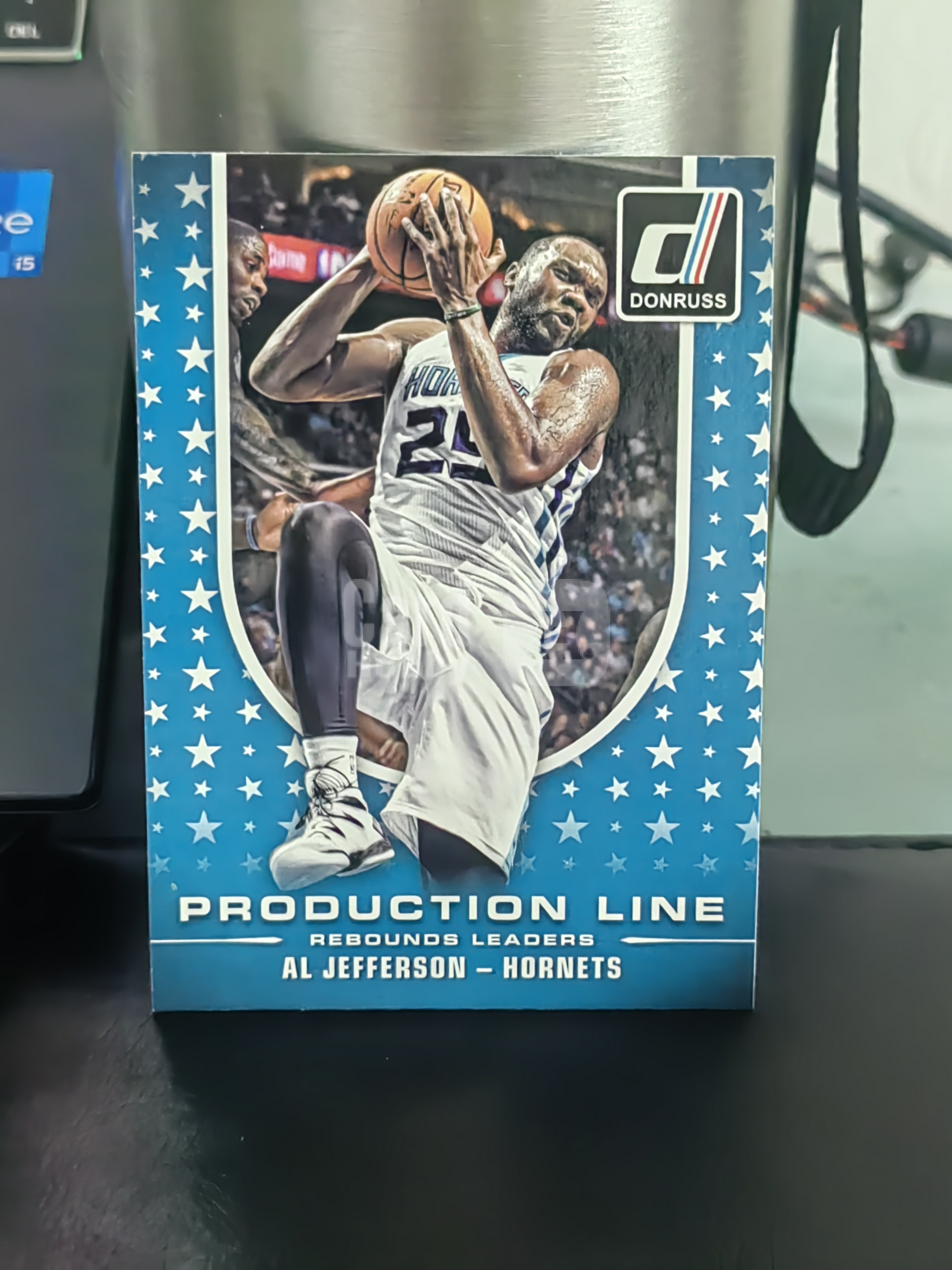 2014-15 Panini Donruss Al Jefferson 杜蕾斯 艾尔 杰弗森 黄蜂 Production Line 生产线 特卡 篮 白边白角 不保卡品 卡品如图