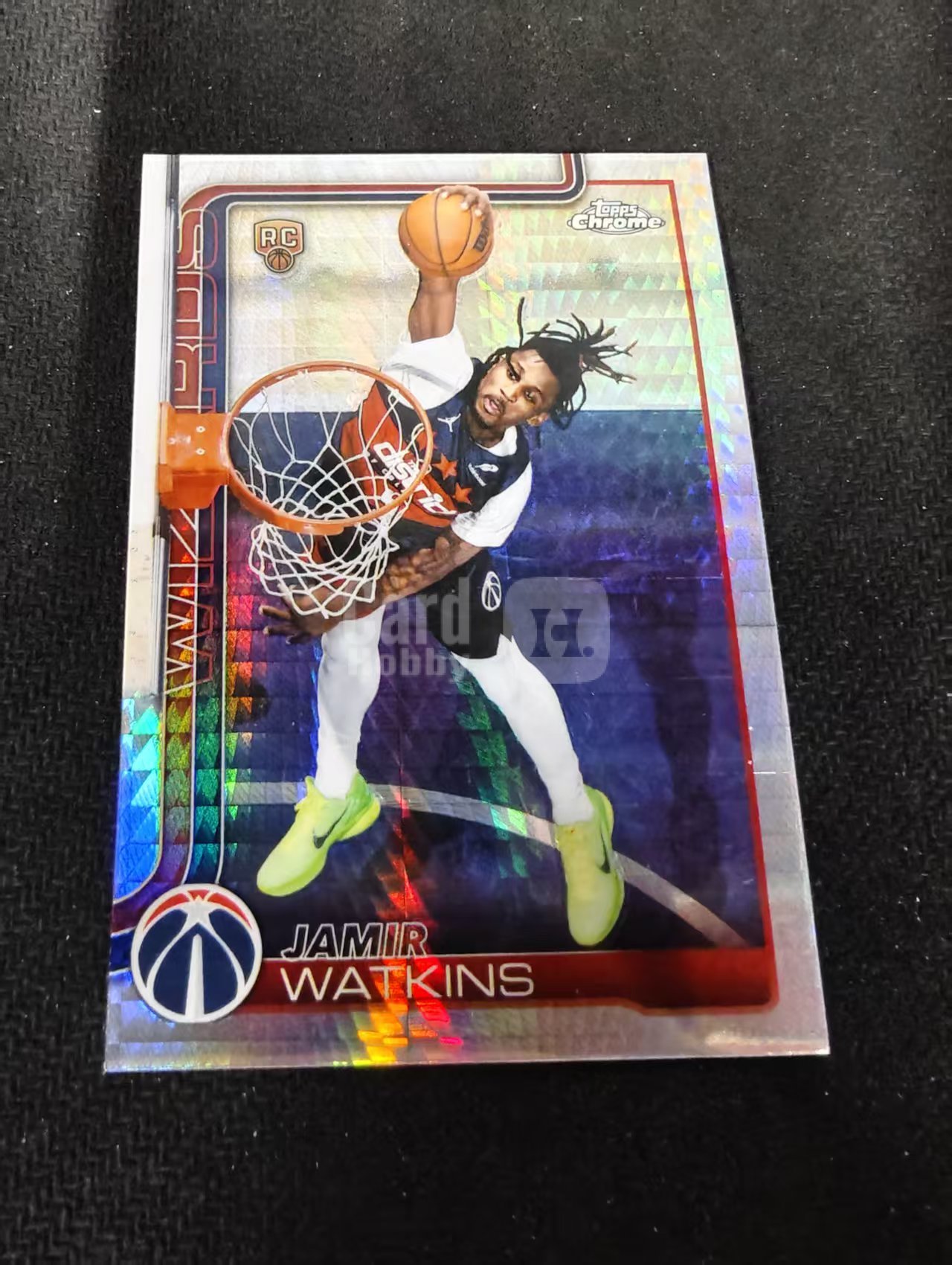 2026 Topps Chrome Update Jamir Watkins RC TCU系列 奇才 贾米尔·沃特金斯 新秀 hyper折 瑕疵如图