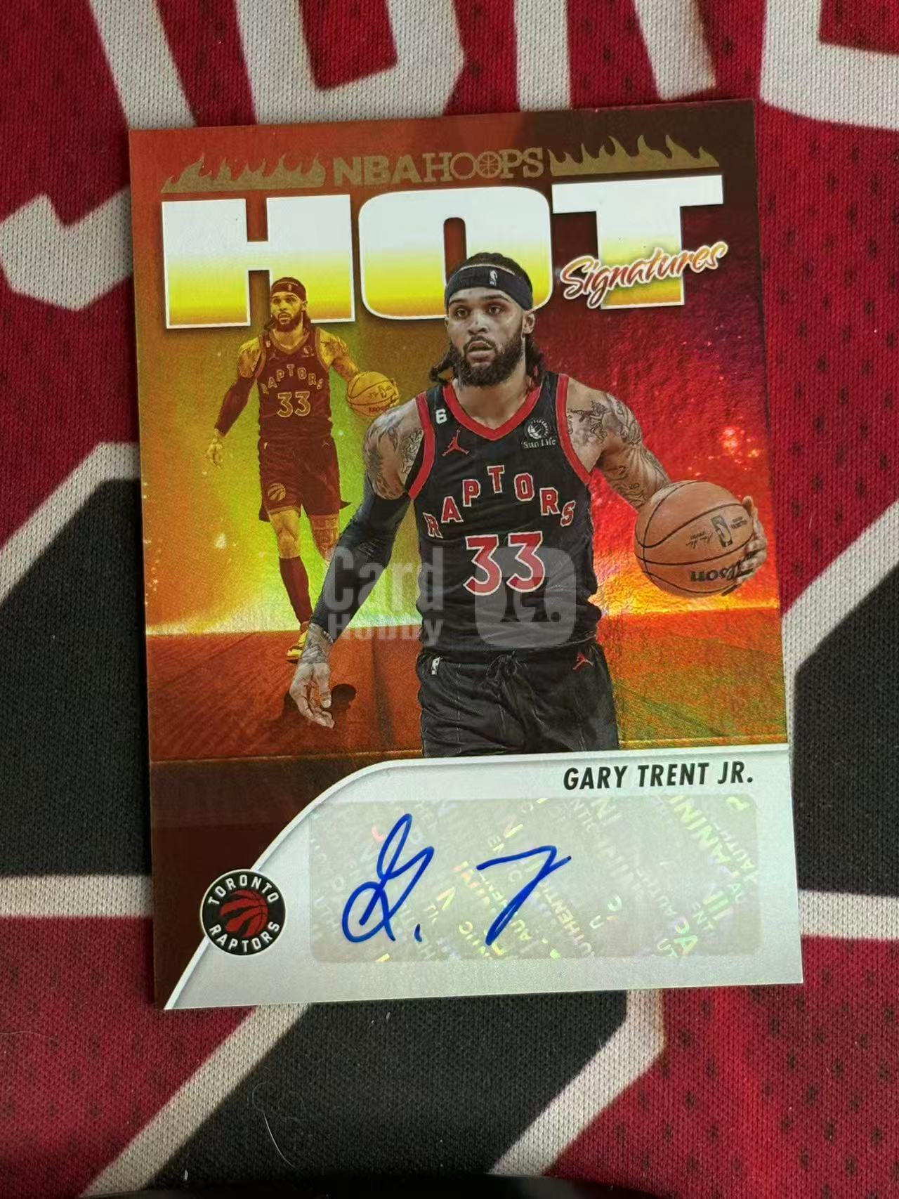 2023-24 PANINI HOOPS Gary Trent Jr. 猛龙 小加里特伦特 签字卡 HOT签 银折 折射 专收凑套必备【烂臭嘴拍卖】