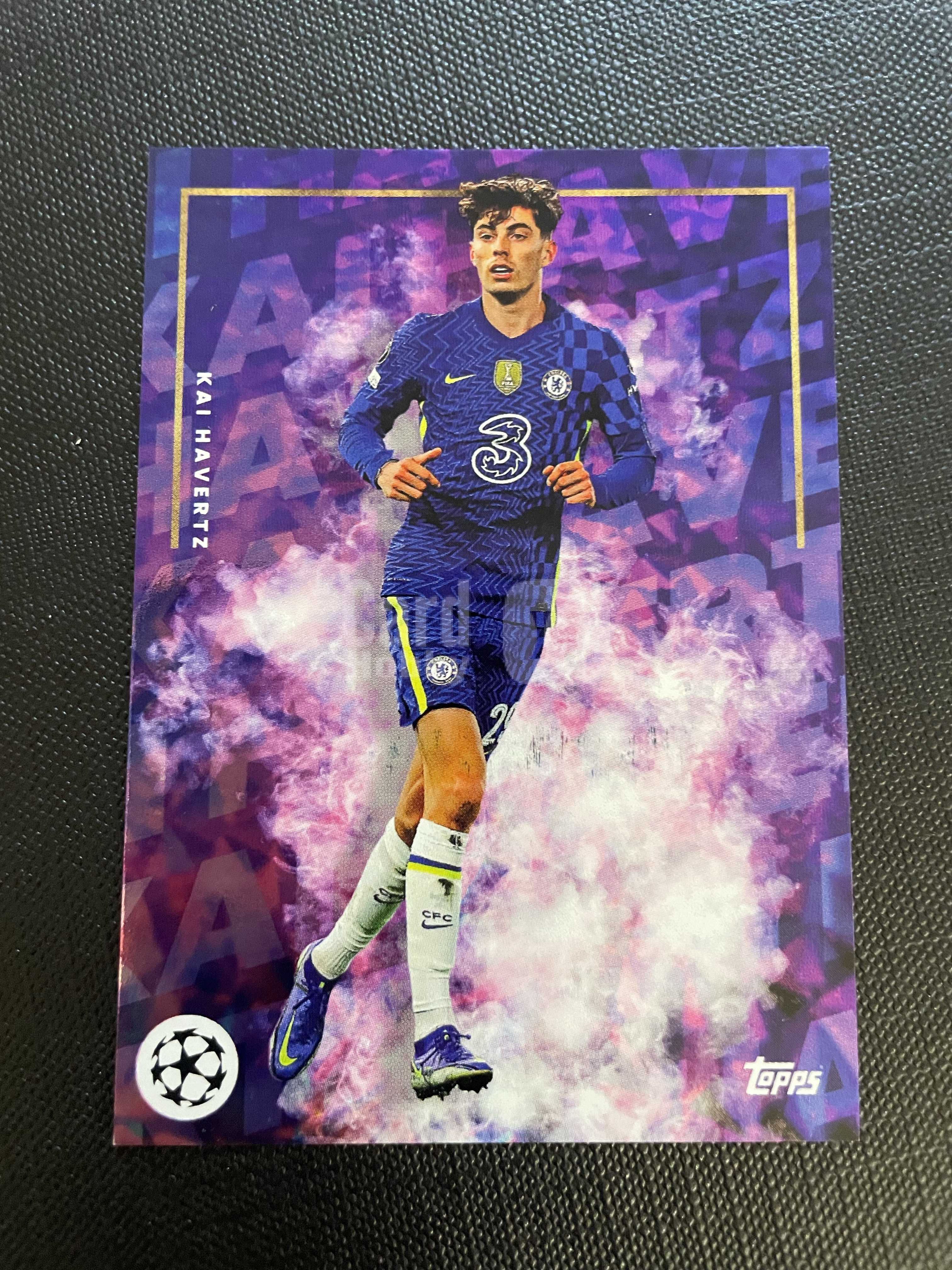 2022 Topps Mourinho Kai Havertz 【hellfire拍卖】topps 穆里尼奥白金盒 切尔西 比利时 凯哈弗茨 base 轻微白边介意勿拍 YN