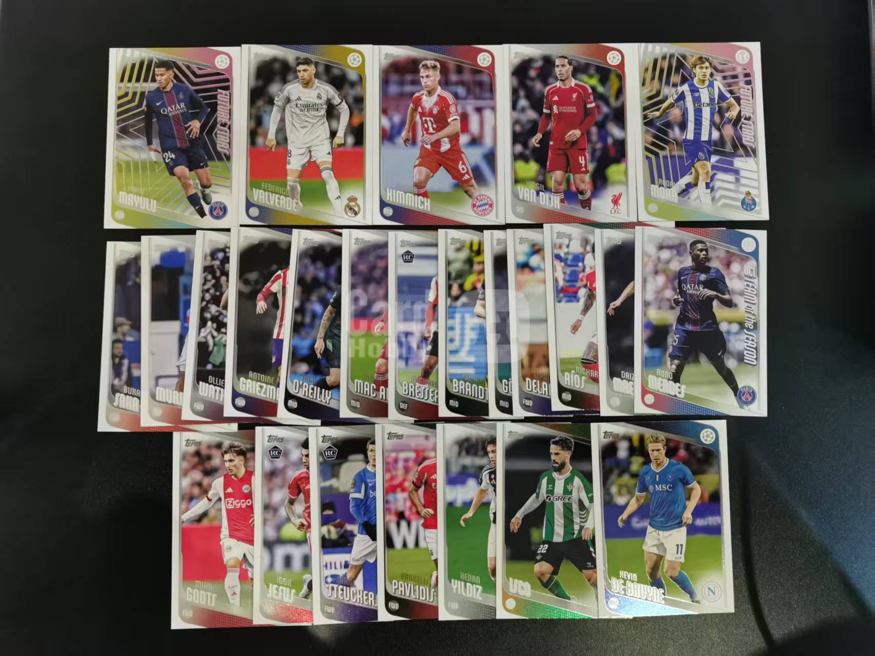 2026 Topps Chrome Jurriën Timber 阿森纳队盒 9张打包LOT 收藏凑套 卡品如图 免费代拍FA66