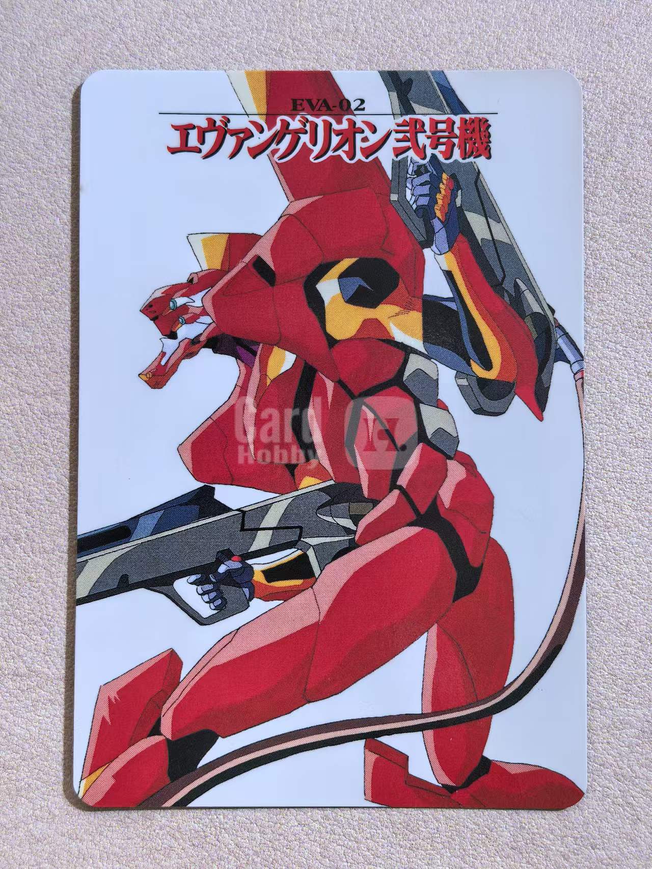 BANDAI 万代 90 年代复古赛璐璐插画风 新世纪福音战士(EVA) 日版 中古卡 “红色二号机 EVA‑02” 编号No.78 卡边有瑕 卡品如图
