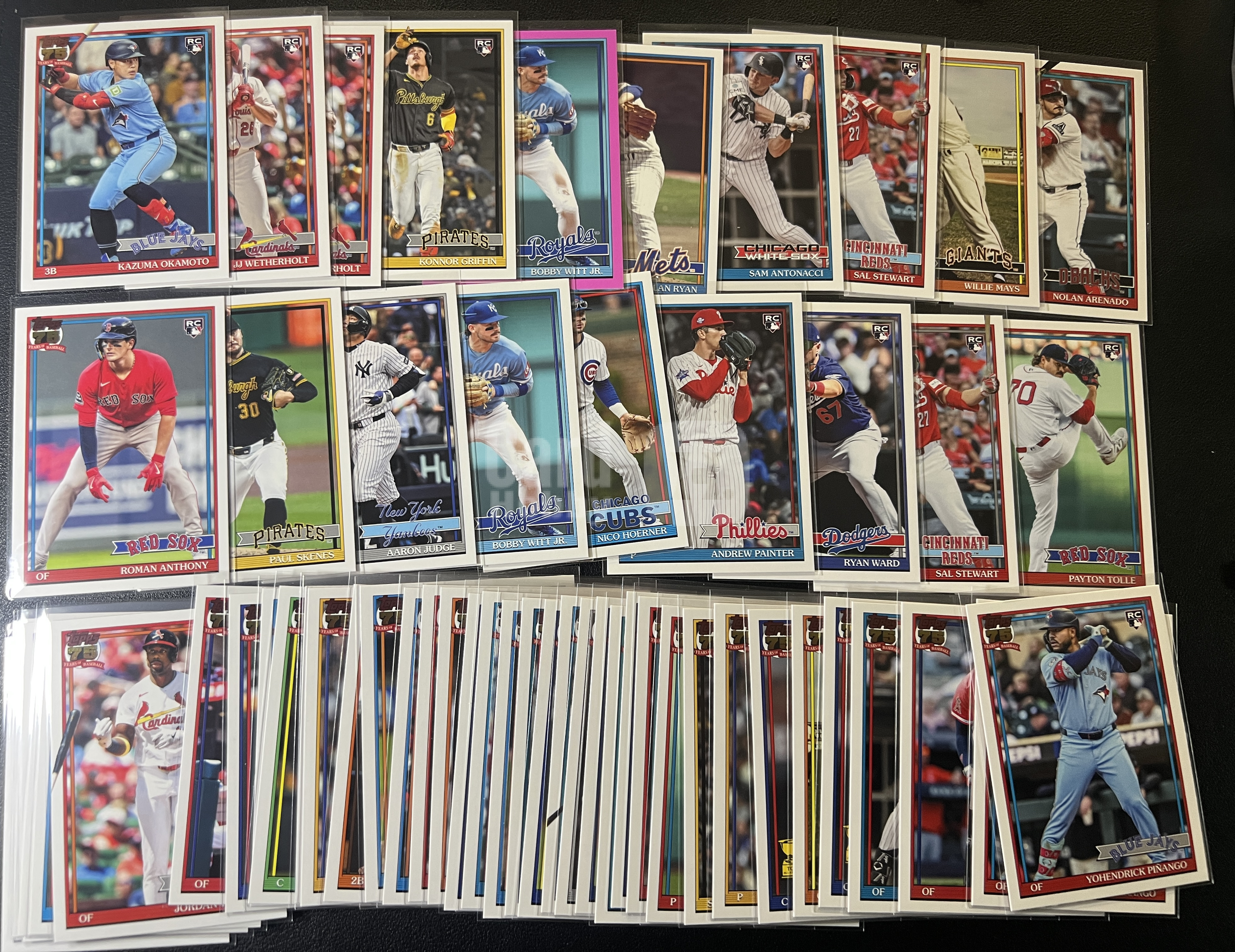 2026 Topps Update Series 棒球 Paul Skenes 斯肯斯 Roman 罗曼安东尼 冈本和真 贾奇 佩因特 小维特 格林 75周年复古特卡 约58张lot1 FY0710