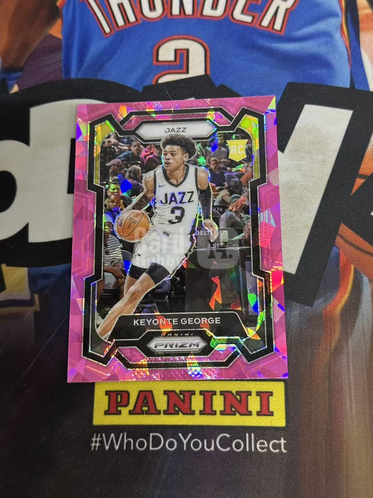 2023-24 Panini Prizm Keyonte George RC 【小猪包代卖】新秀 基昂特 乔治 爵士 粉碎冰 折射 mega独占 猪猪侠 base